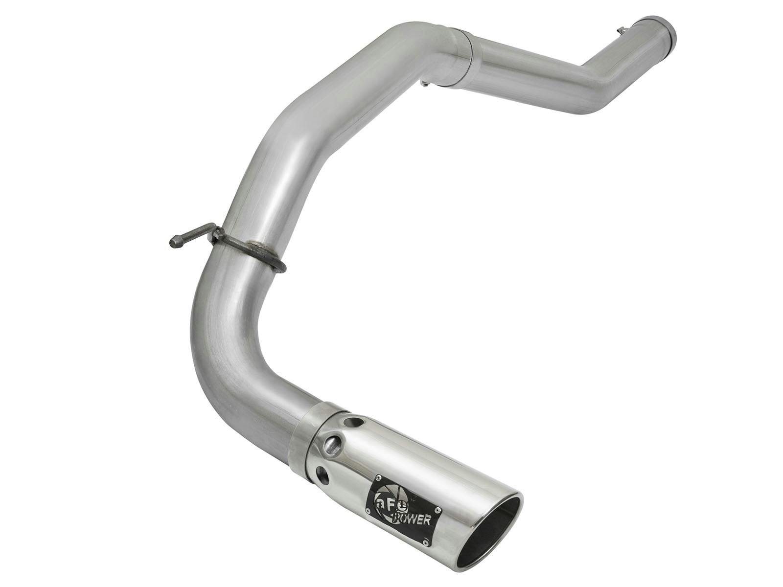 AFE 49-06113-P ATLAS 4 IN Aluminized Steel DPF-Back Exhaust System w/ Polished Tip
