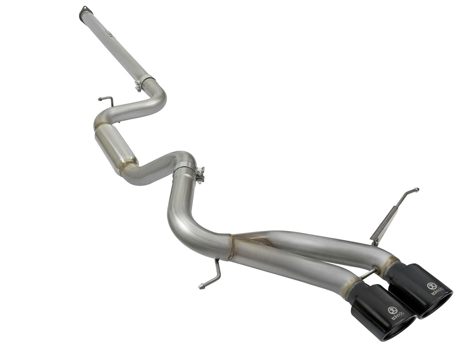 AFE 49-33083-B Takeda 3 IN 304 Stainless Steel Cat-Back Exhaust System w/Black Tip