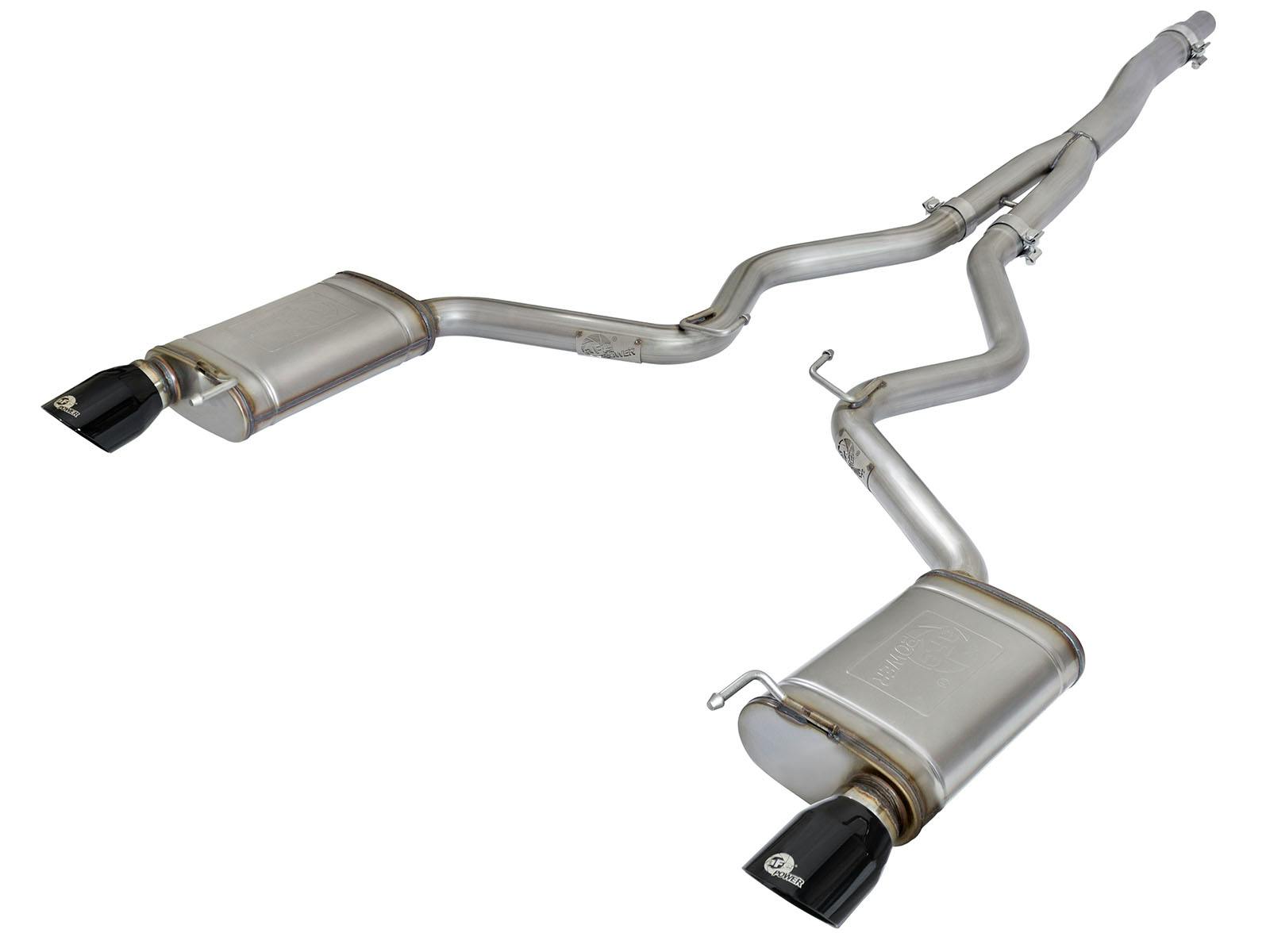 AFE 49-33084-B MACH Force-Xp 3 IN to 2-1/2 IN Stainless Steel Cat-Back Exhaust w/ Black Tip