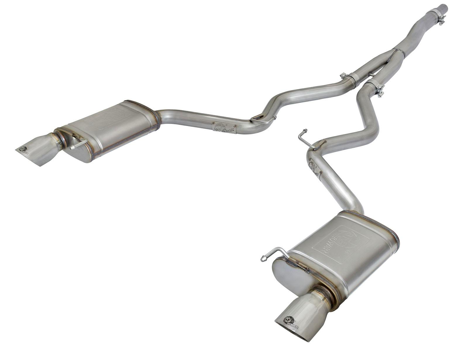 AFE 49-33084-P MACH Force-Xp 3 to 2-1/2 IN Stainless Steel Cat-Back Exhaust Sys w/Polished Ti