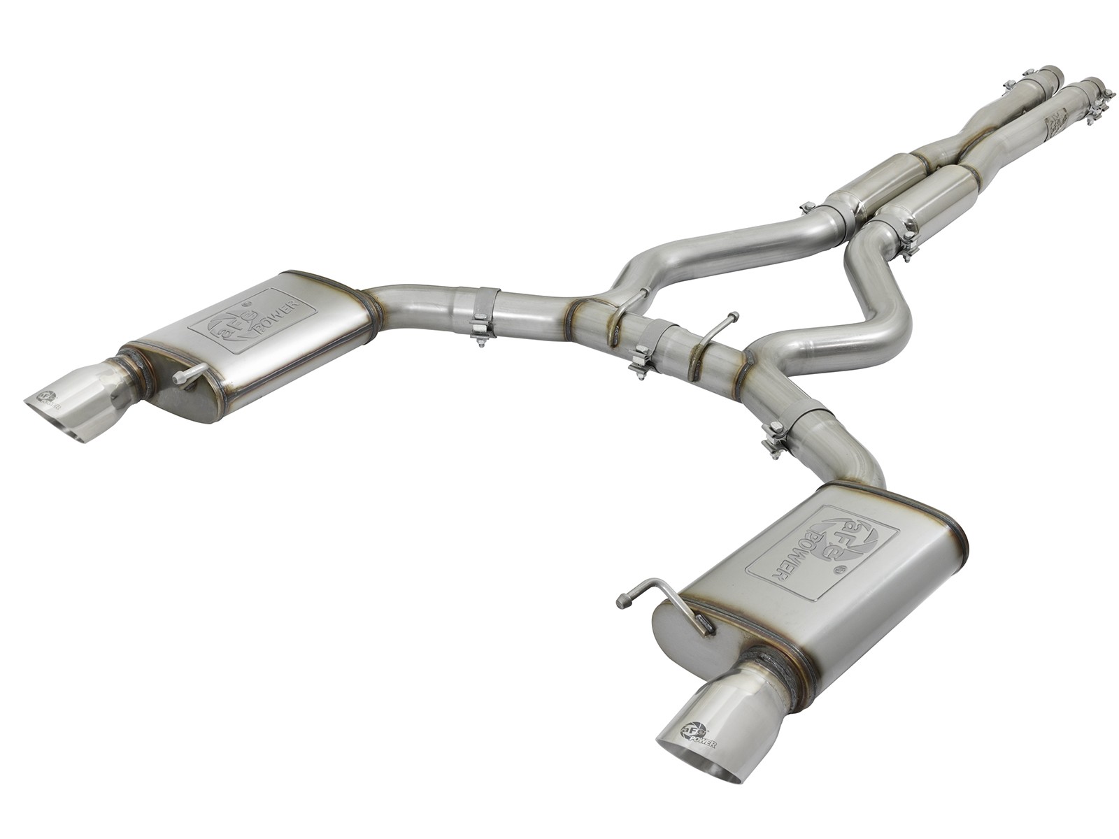 AFE 49-33087-P MACH Force-Xp 304 Stainless Steel Cat-Back Exhaust w/ Resonator Polished Tip