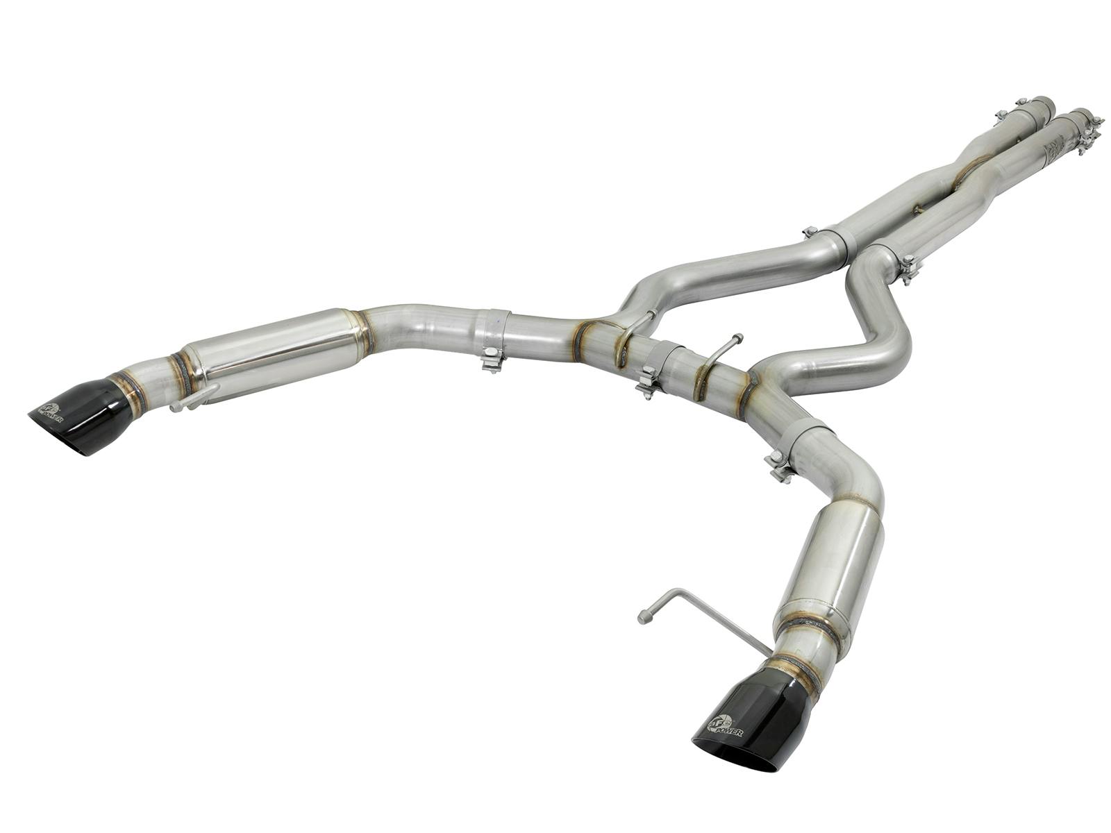 AFE 49-33088-B MACH Force-Xp 304 Stainless Steel Cat-Back Exhaust System w/ Muffler Black Tip