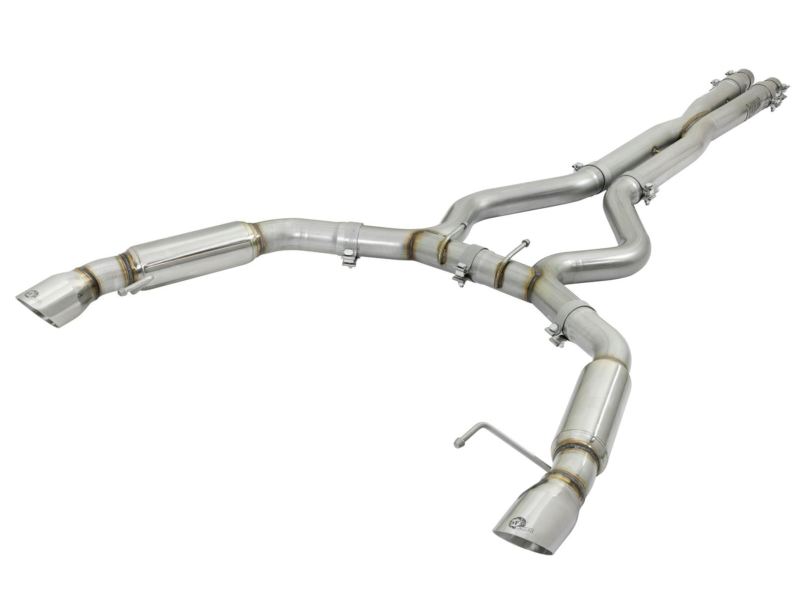 AFE 49-33088-P MACH Force-Xp 304 Stainless Steel Cat-Back Exhaust System w Muffler Polished T