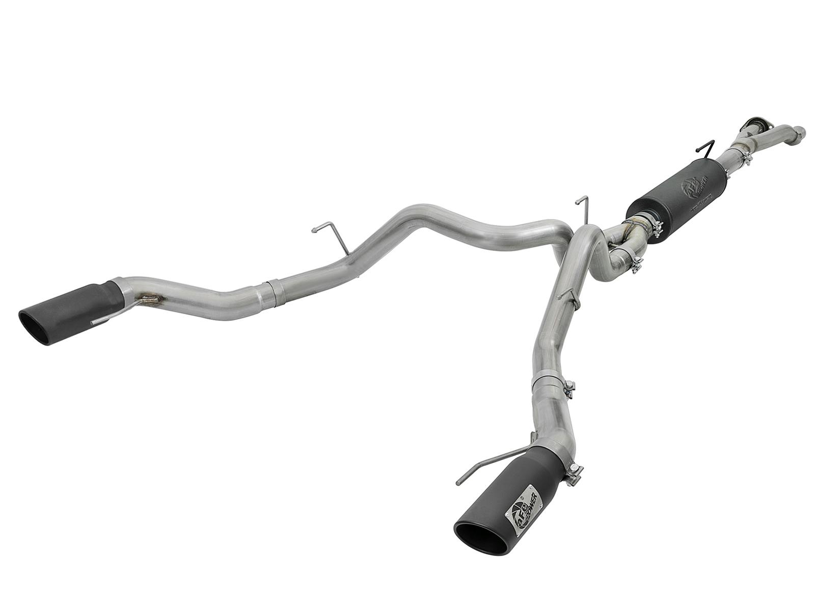 AFE 49-33094-B Rebel Series Cat-Back Exhaust System w/ Black Tip