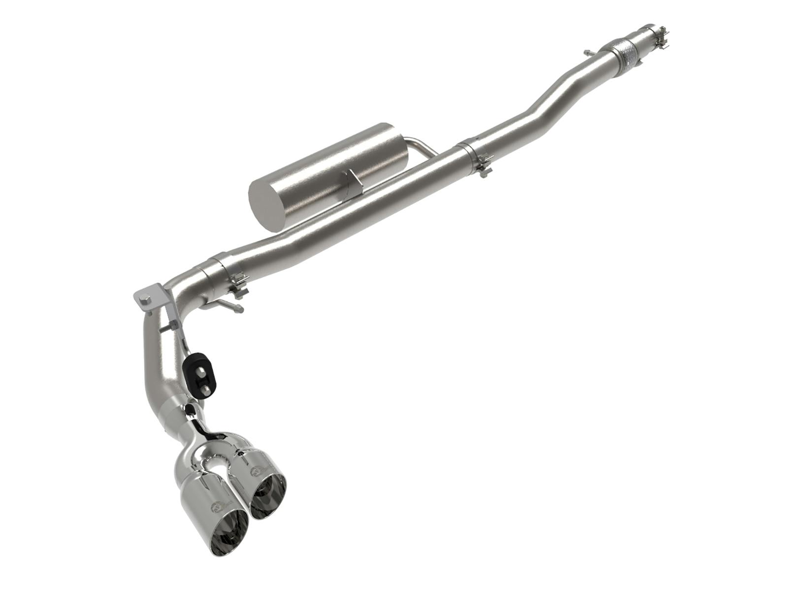 AFE 49-33119-P Rebel Series 3 IN 304 Stainless Steel Cat-Back Exhaust System w/ Polished Tips