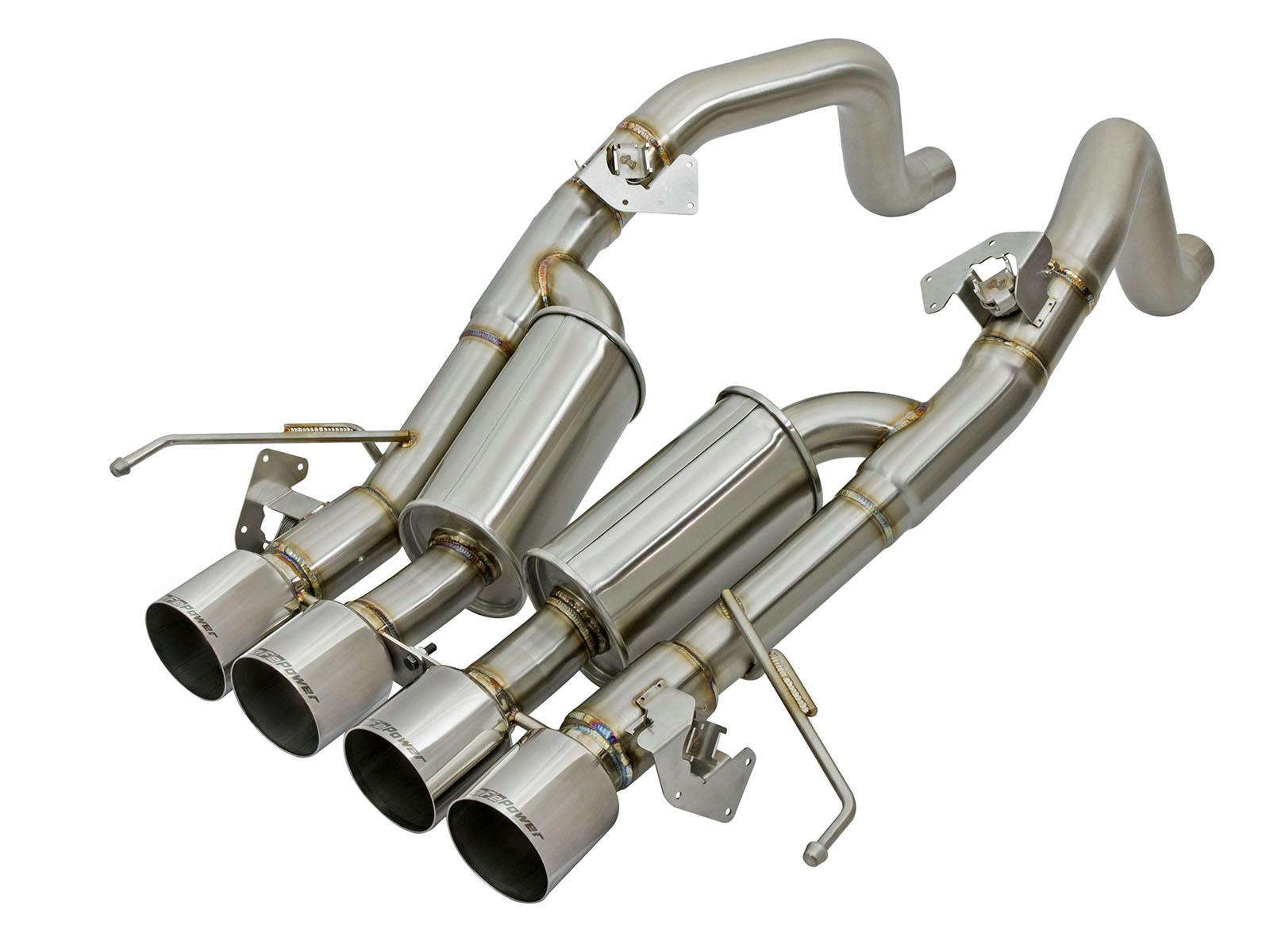 AFE 49-34056-P MACH Force-Xp 304 Stainless Steel Axle-Back Exhaust System w/Polished Tips