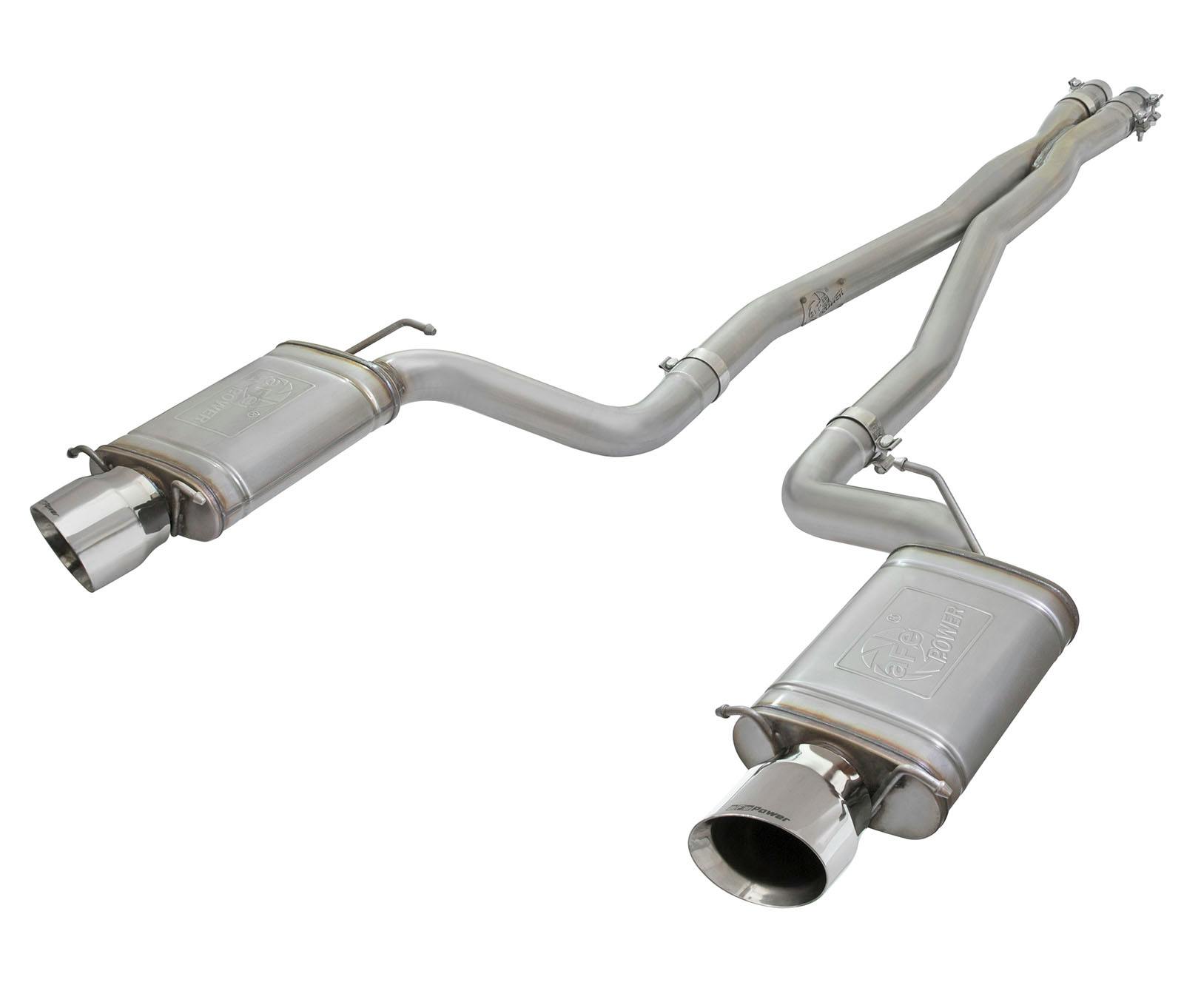 AFE 49-34063-P MACH Force-Xp 3 IN 304 Stainless Steel Cat-Back Exhaust System w/Polished Tip