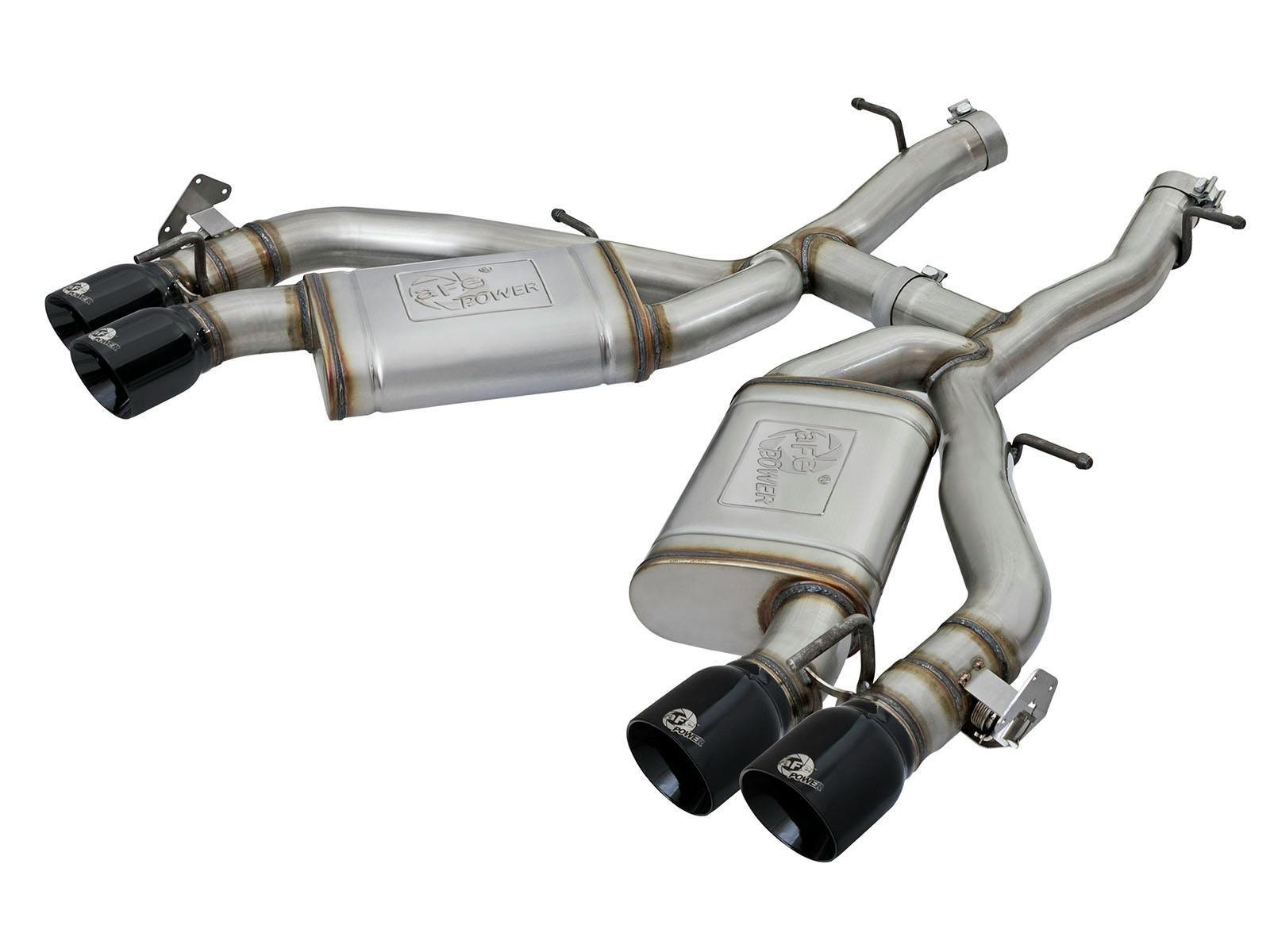 AFE 49-34068-B MACH Force-Xp 3 IN 304 Stainless Steel Axle-Back Exhaust System w/Black Tip