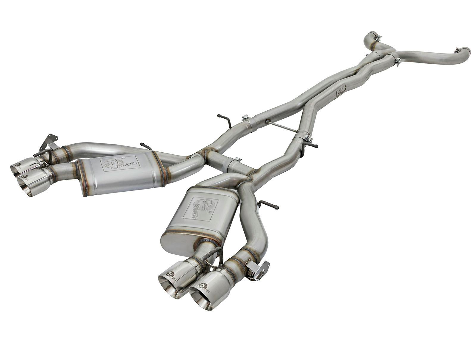 AFE 49-34069-P MACH Force-Xp 3 IN 304 Stainless Steel Cat-Back Exhaust System w/Polished Tip
