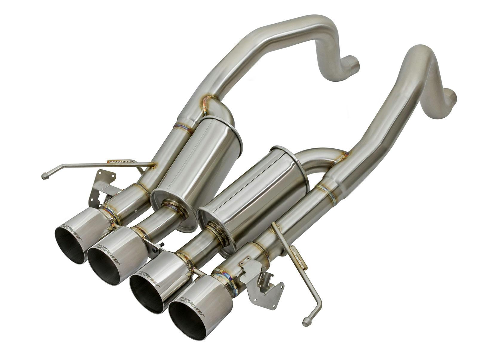 AFE 49-34082-P MACH Force-Xp 304 Stainless Steel Axle-Back Exhaust System w/ Polished Tips