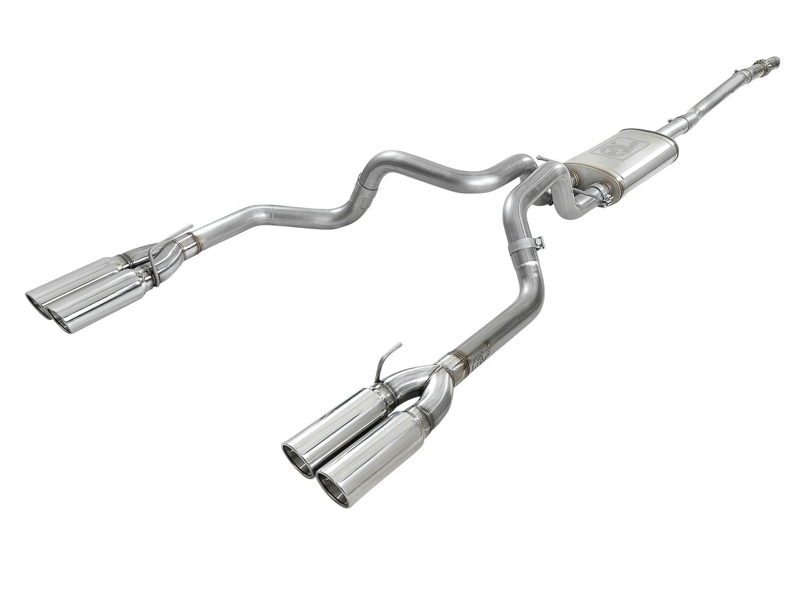 AFE 49-34105-P Vulcan Series 3 IN 304 Stainless Steel Cat-Back Exhaust System w/ Polished Tip