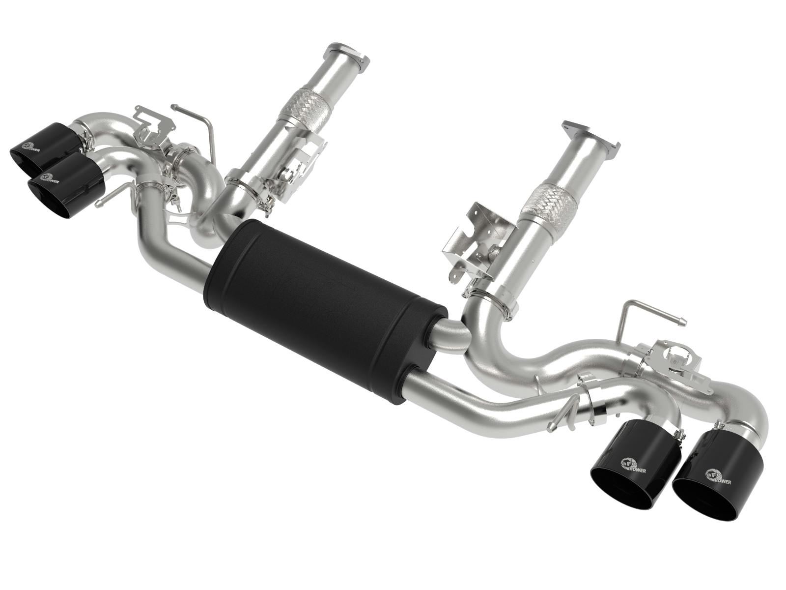 AFE 49-34124-B MACH Force-Xp 304 Stainless Steel Cat-Back Exhaust w/ Muffler Black (w/ NPP)