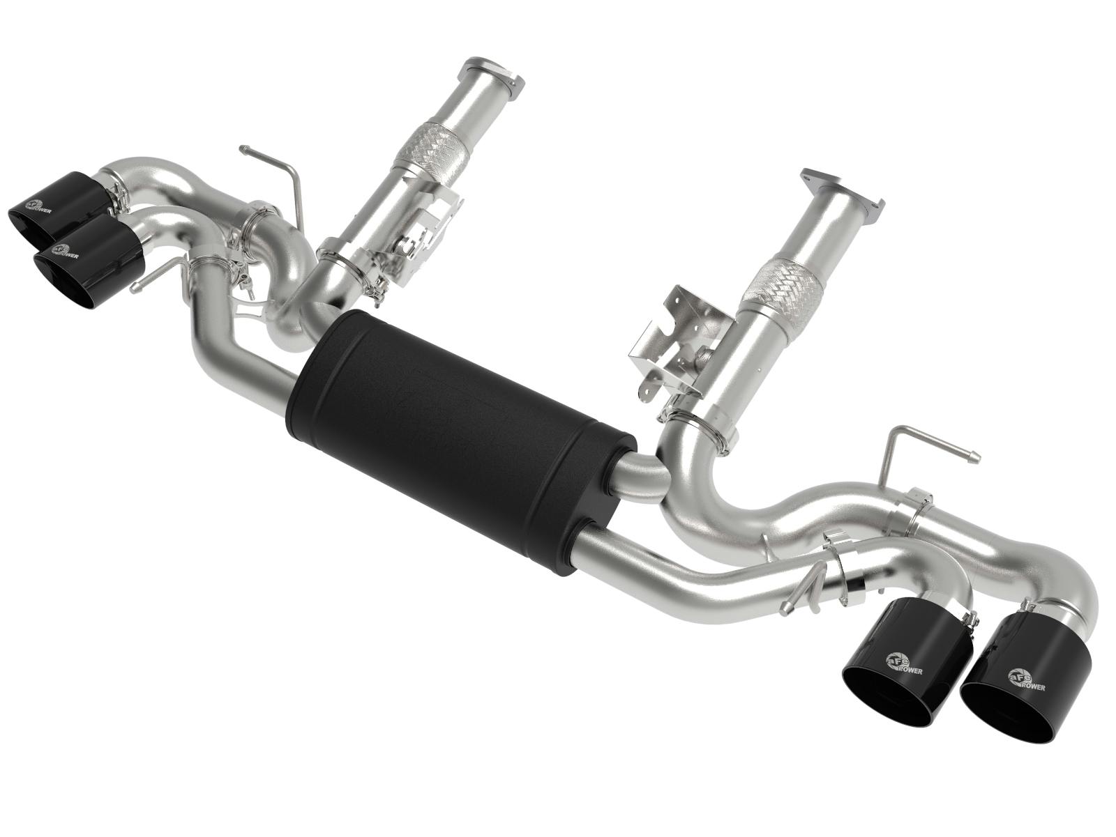 AFE 49-34127-B MACH Force-Xp 304 Stainless Steel Cat-Back Exhaust w/ Muffler Black (No NPP)
