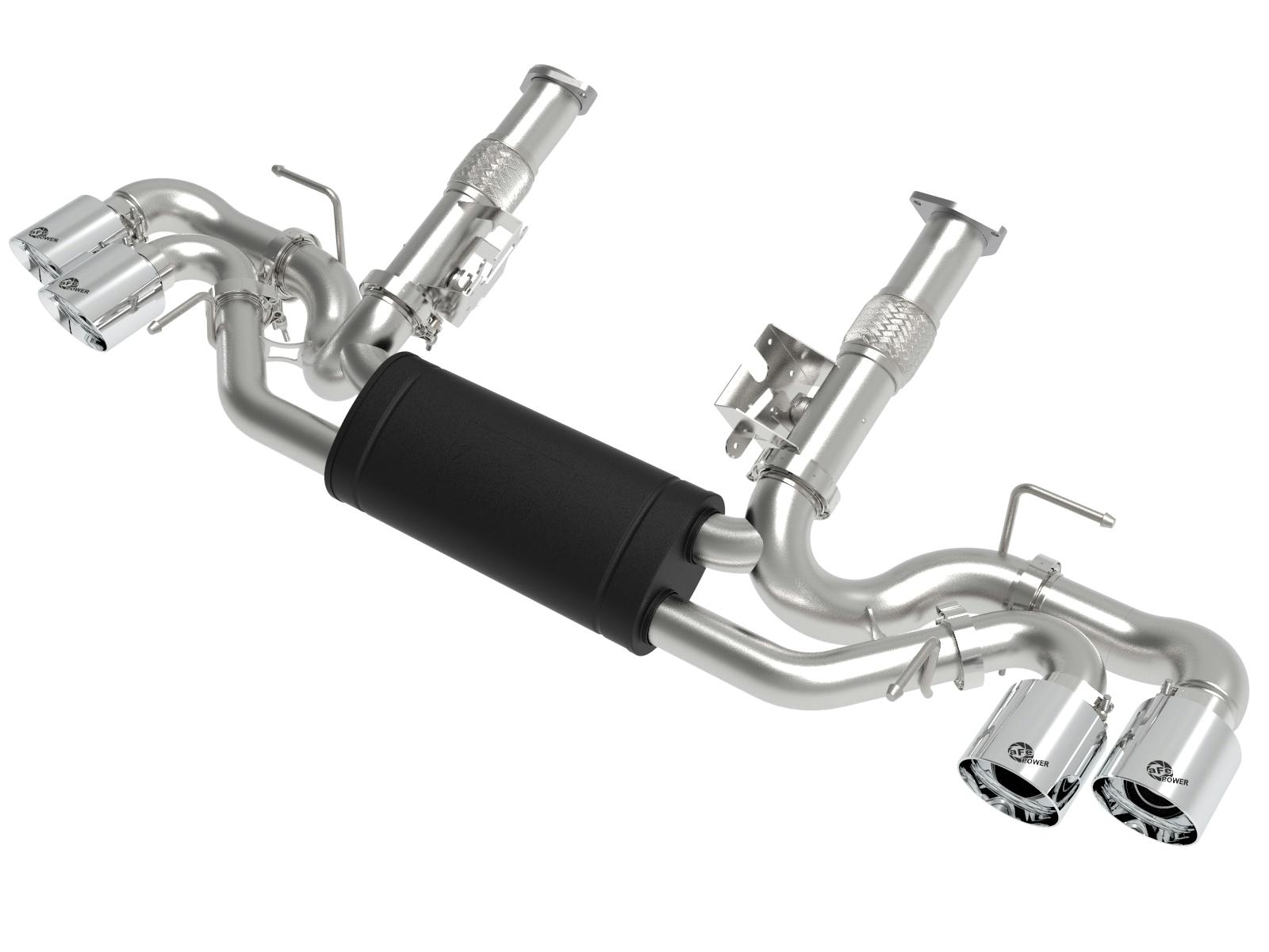 AFE 49-34127-P MACH Force-Xp 304 Stainless Steel Cat-Back Exhaust w/ Muffler Polished (No NPP