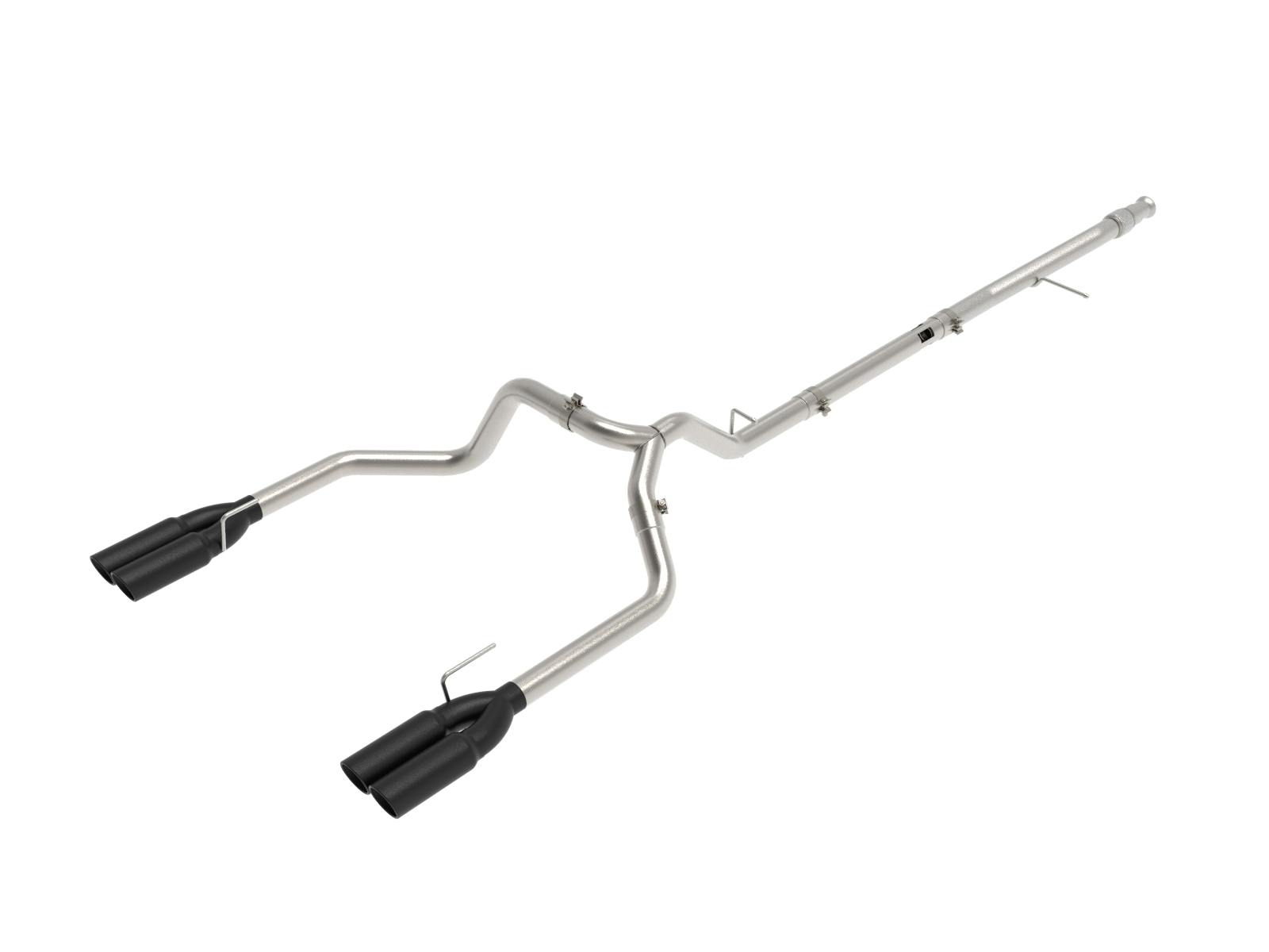 AFE 49-34130-B Vulcan Series 3 IN 304 Stainless Steel DPF-Back Exhaust System w/Black Tip