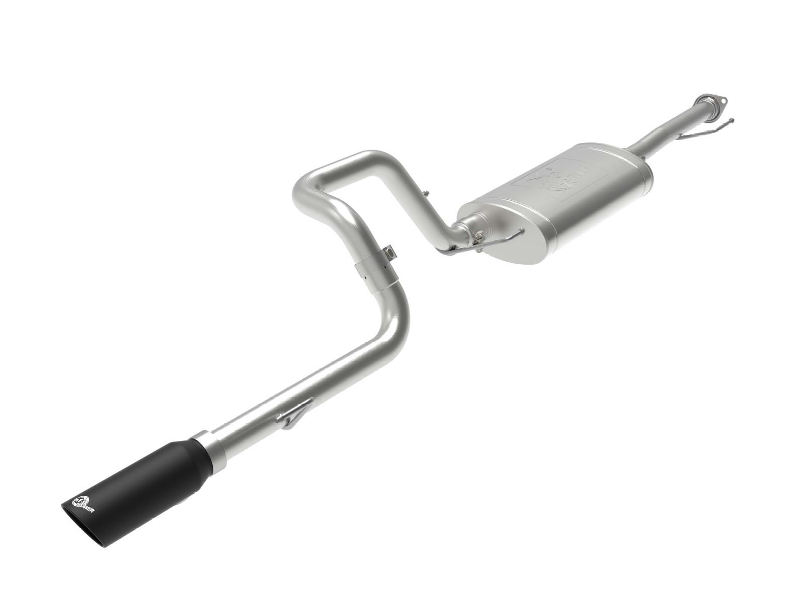 AFE 49-36040-1B MACH Force-Xp 2-1/2 IN 304 Stainless Steel Cat-Back Exhaust System w/Black Tip