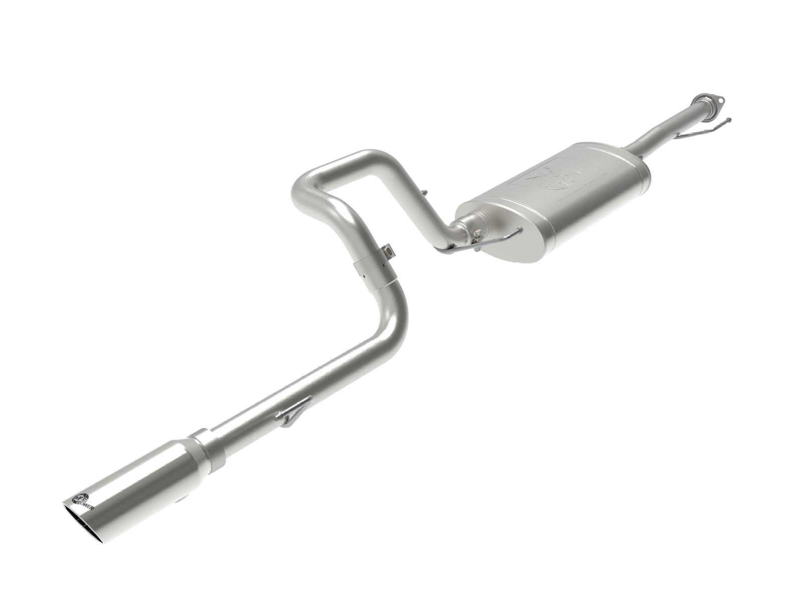 AFE 49-36040-1P MACH Force-Xp 2-1/2 IN 304 Stainless Steel Cat-Back Exhaust System w/ Polish T