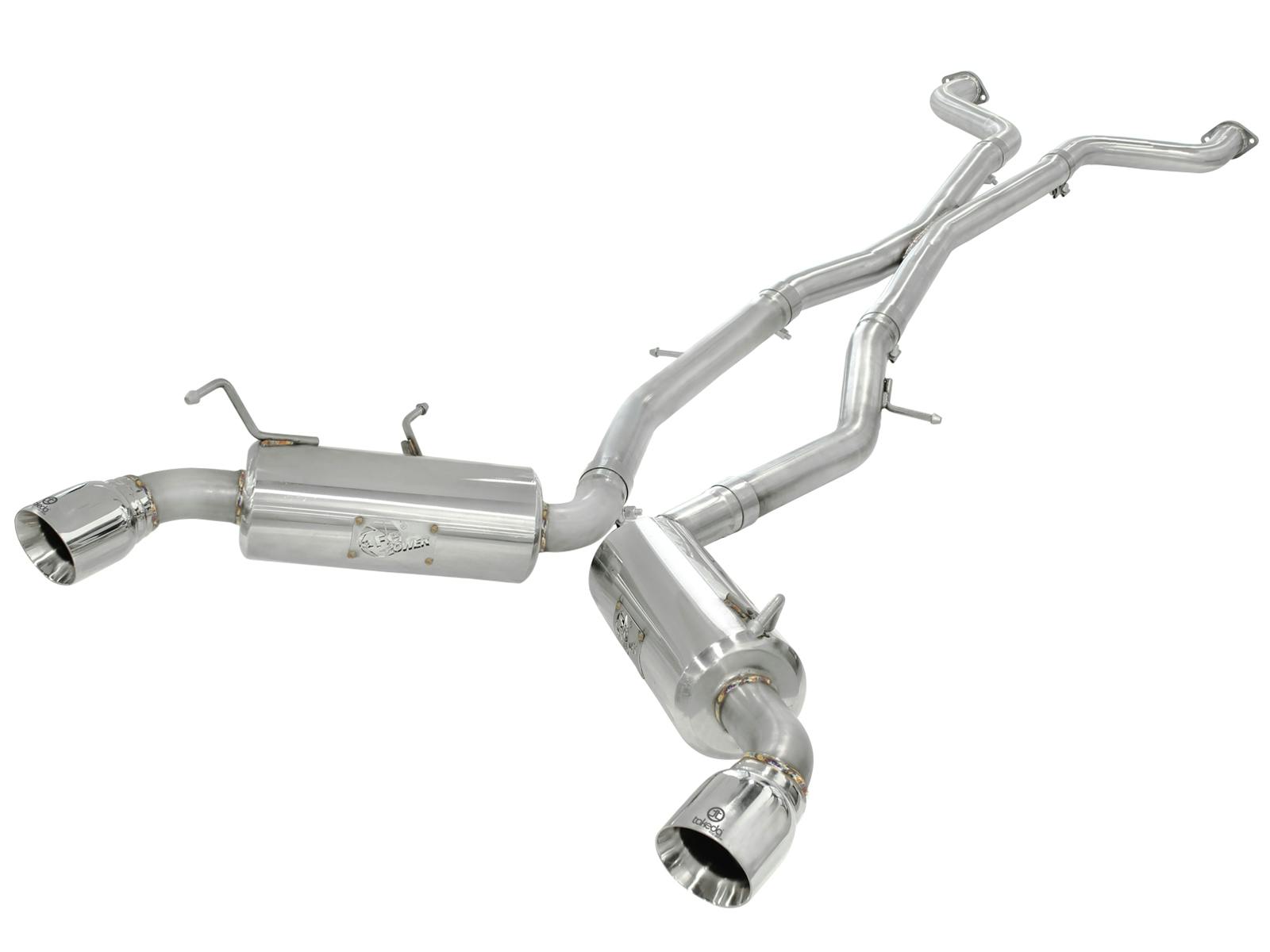 AFE 49-36107 Takeda 2-1/2 IN 304 Stainless Steel Cat-Back Exhaust System