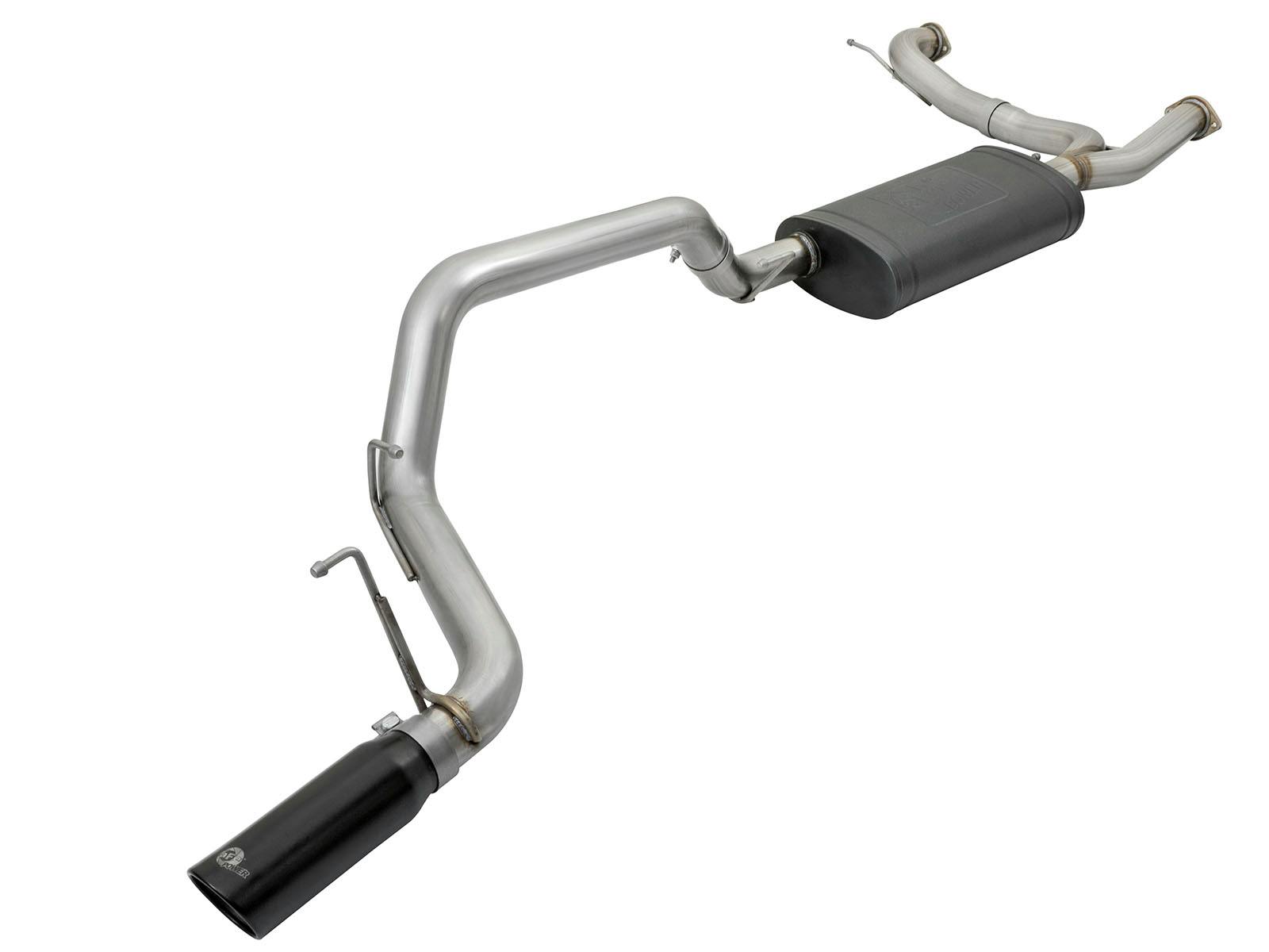 AFE 49-36114-B MACH Force XP 3 Cat-Back 304 Stainless Steel Exhaust System w/Black Tip"