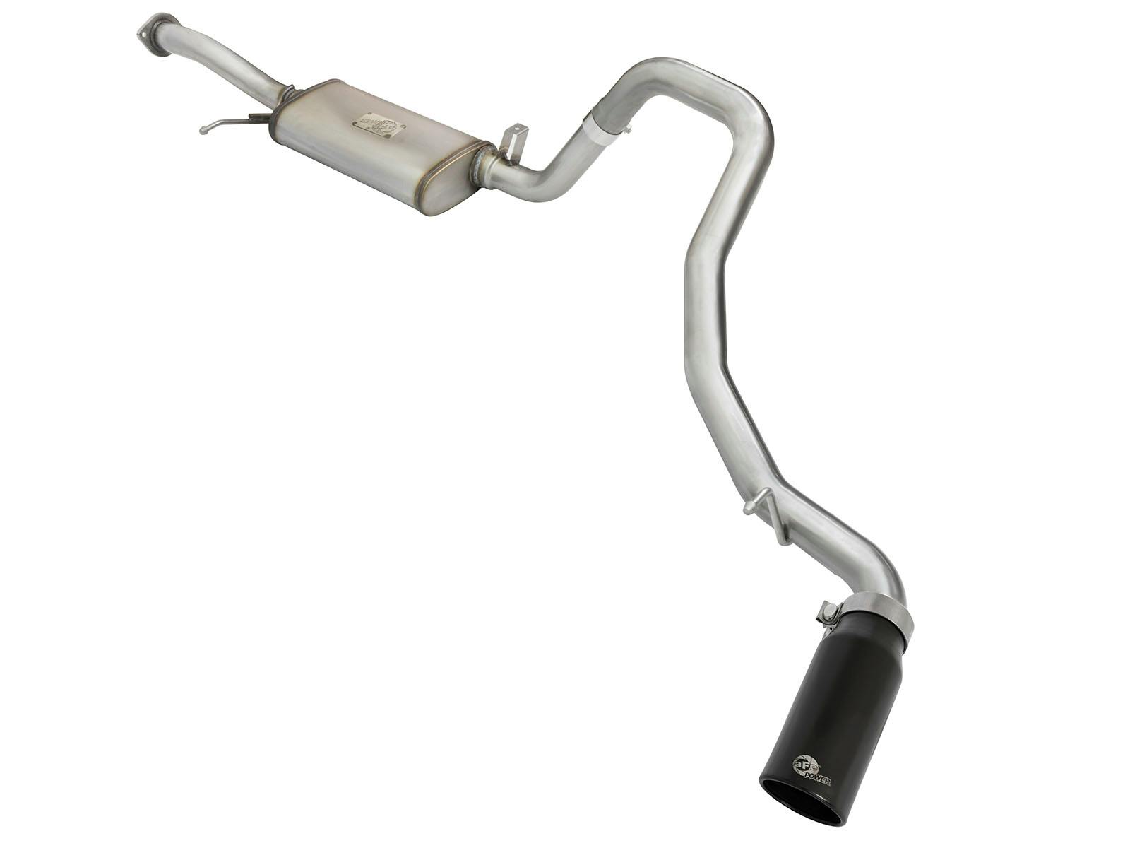 AFE 49-36115-B MACH Force-Xp 2-1/2 IN 304 Stainless Steel Cat-Back Exhaust System w/Black Tip