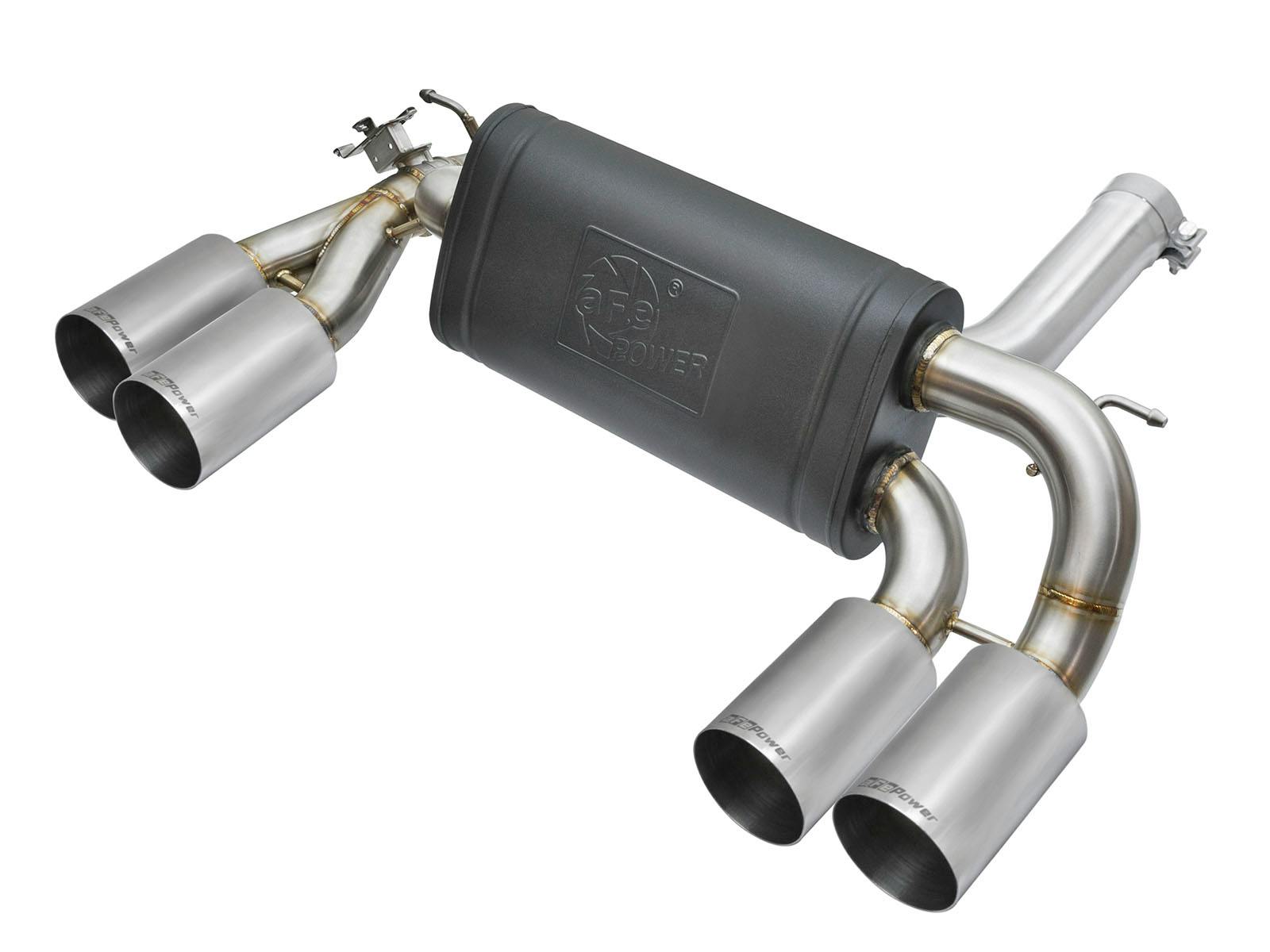AFE 49-36333-P MACH Force-Xp 3 to 2-1/2 IN 304 Stainless Steel Axle-Back Exhaust w/Polished T