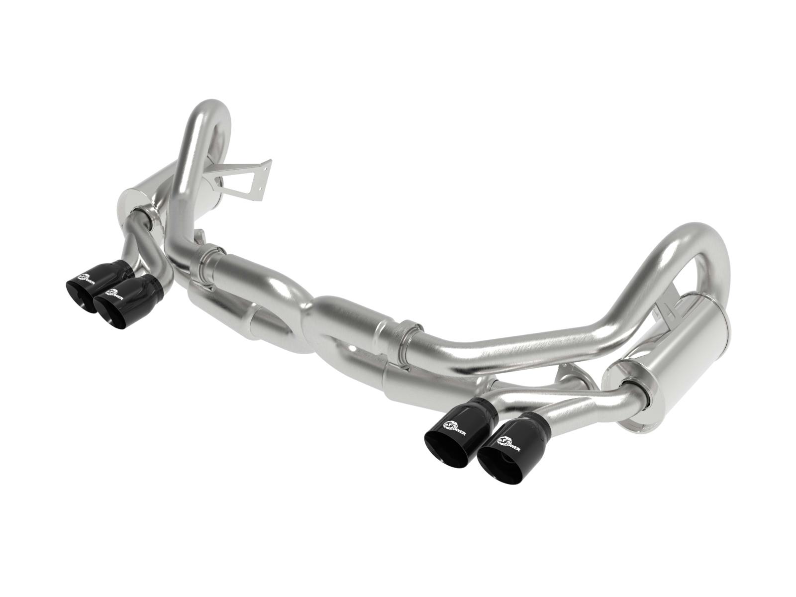 AFE 49-36406-1B MACH Force-Xp 2-1/2 IN 304 Stainless Steel Cat-Back Exhaust w/Black Tips