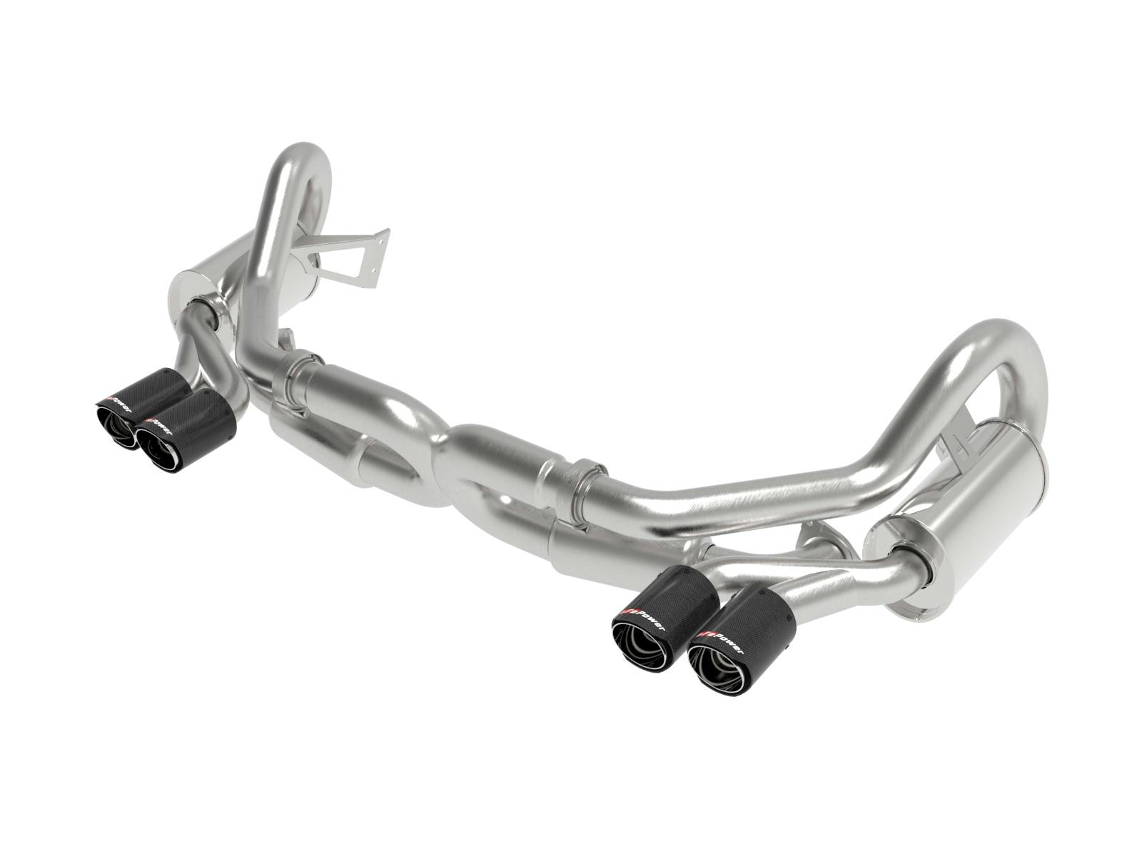 AFE 49-36406-1C MACH Force-Xp 2-1/2 IN 304 Stainless Steel Cat-Back Exhaust w/Carbon Fiber Tip