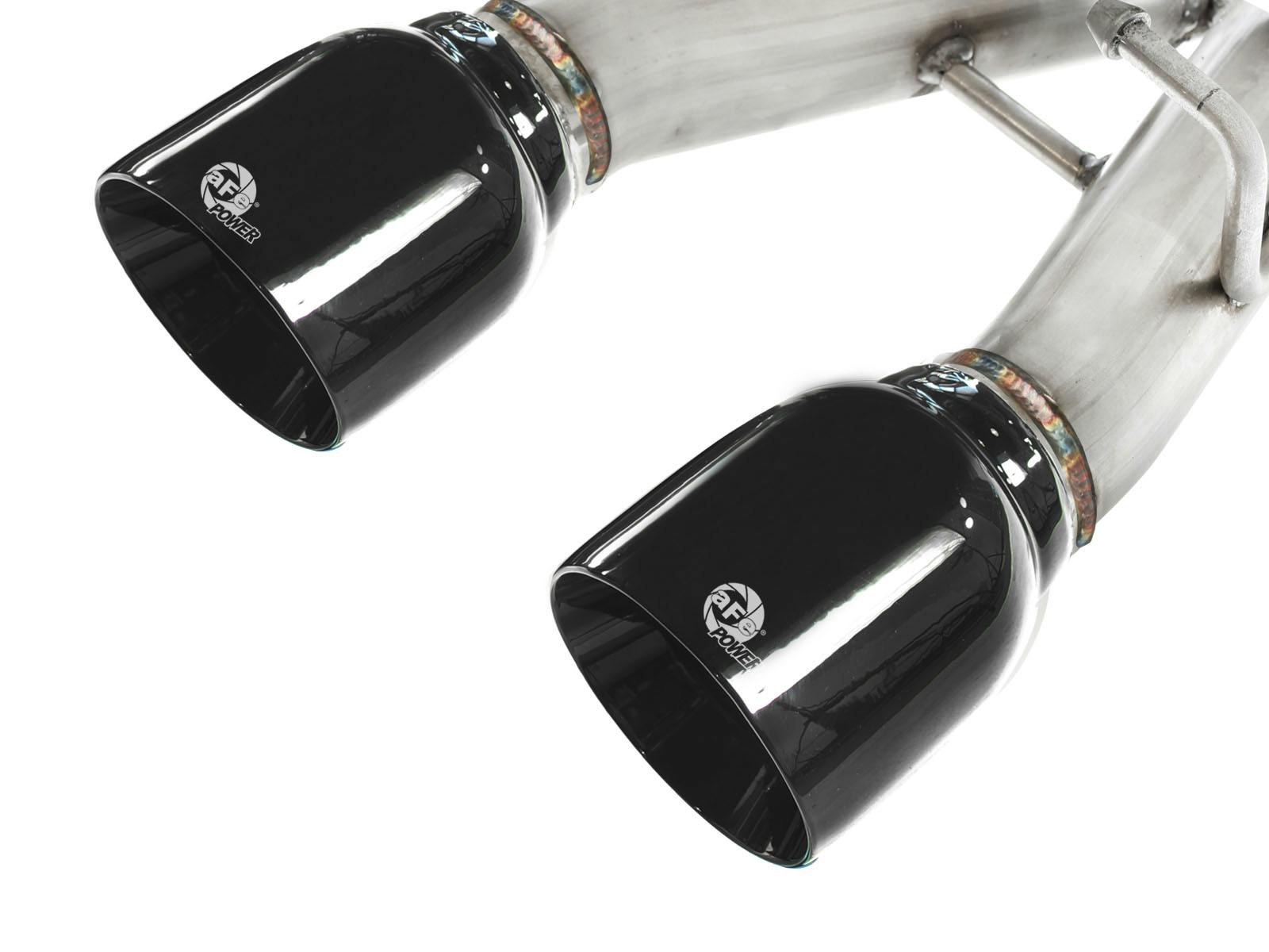 AFE 49-36408-B MACH Force-Xp 2-1/2 in 304 Stainless Steel Cat-Back Exhaust w/Black Tip