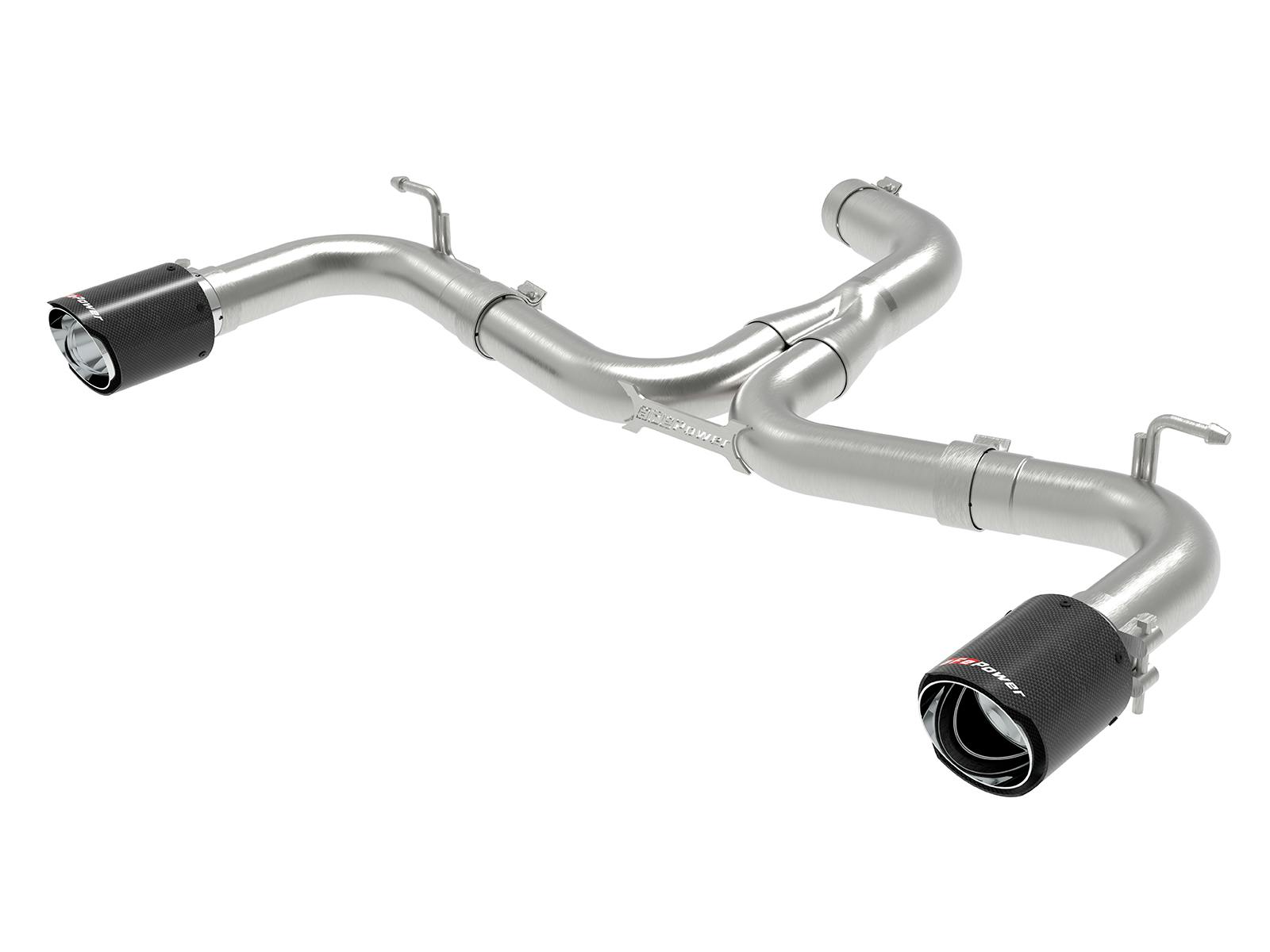 AFE 49-36417-C MACH Force-Xp 3 IN to 2-1/2 IN Stainless Steel Axle-Back Exhaust System Carbon