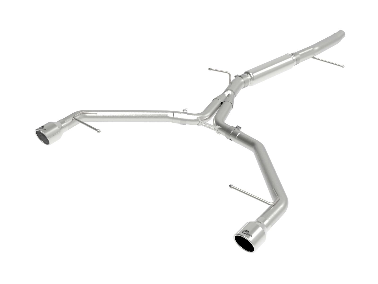 AFE 49-36419-P MACH Force-Xp 3 IN to 2-1/2 IN Stainless Steel Axle-Back Exhaust System Polish