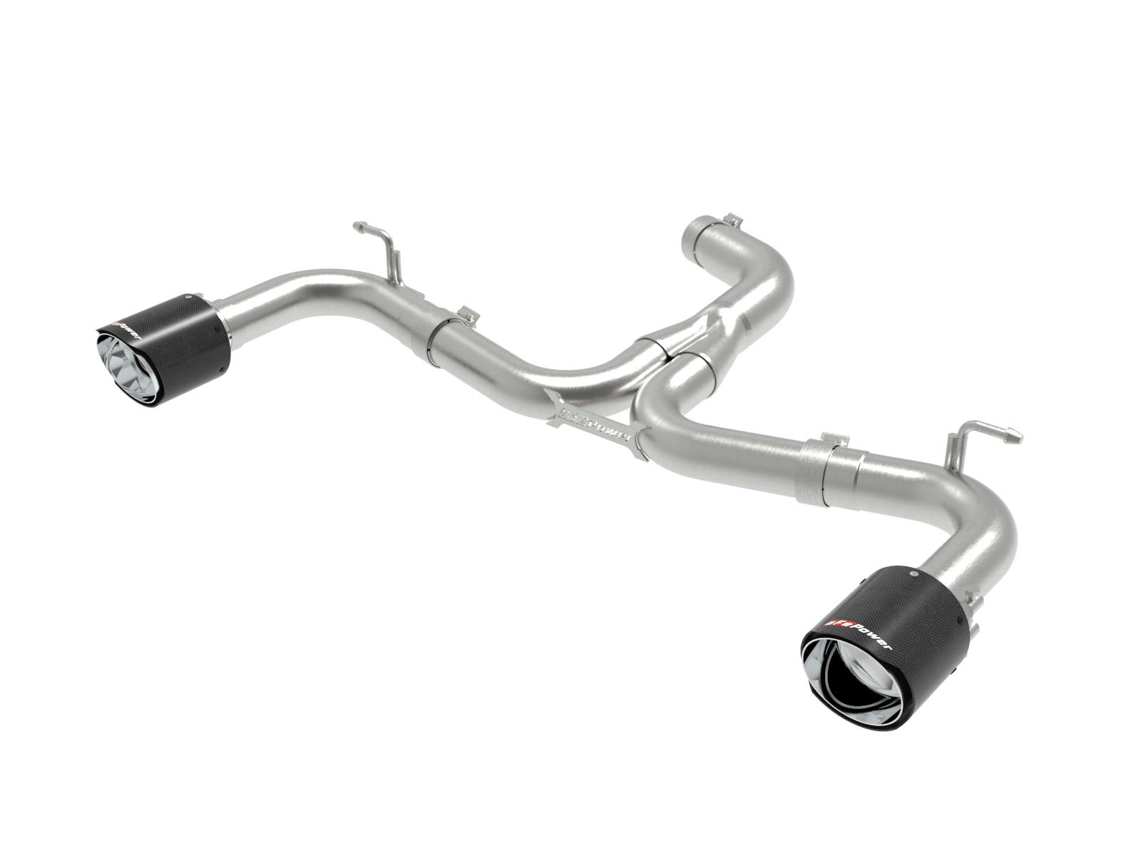 AFE 49-36421-C MACH Force-Xp 3 IN to 2-1/2 IN Stainless Steel Axle-Back Exhaust System Carbon