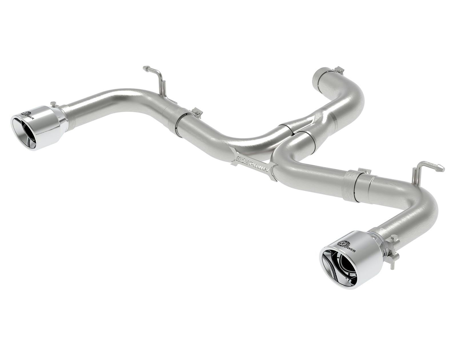 AFE 49-36421-P MACH Force-Xp 3 IN to 2-1/2 IN Stainless Steel Axle-Back Exhaust System Polish