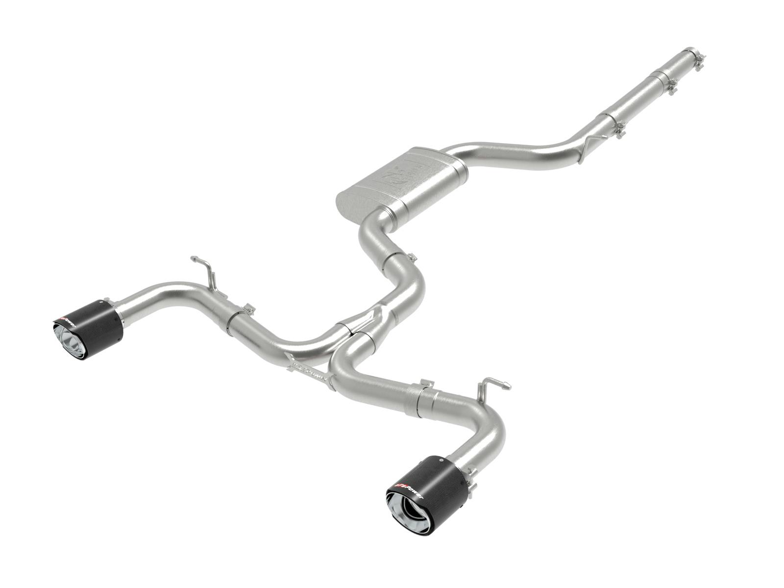 AFE 49-36422-C MACH Force-Xp 3 IN to 2-1/2 IN Stainless Steel Cat-Back Exhaust System Carbon