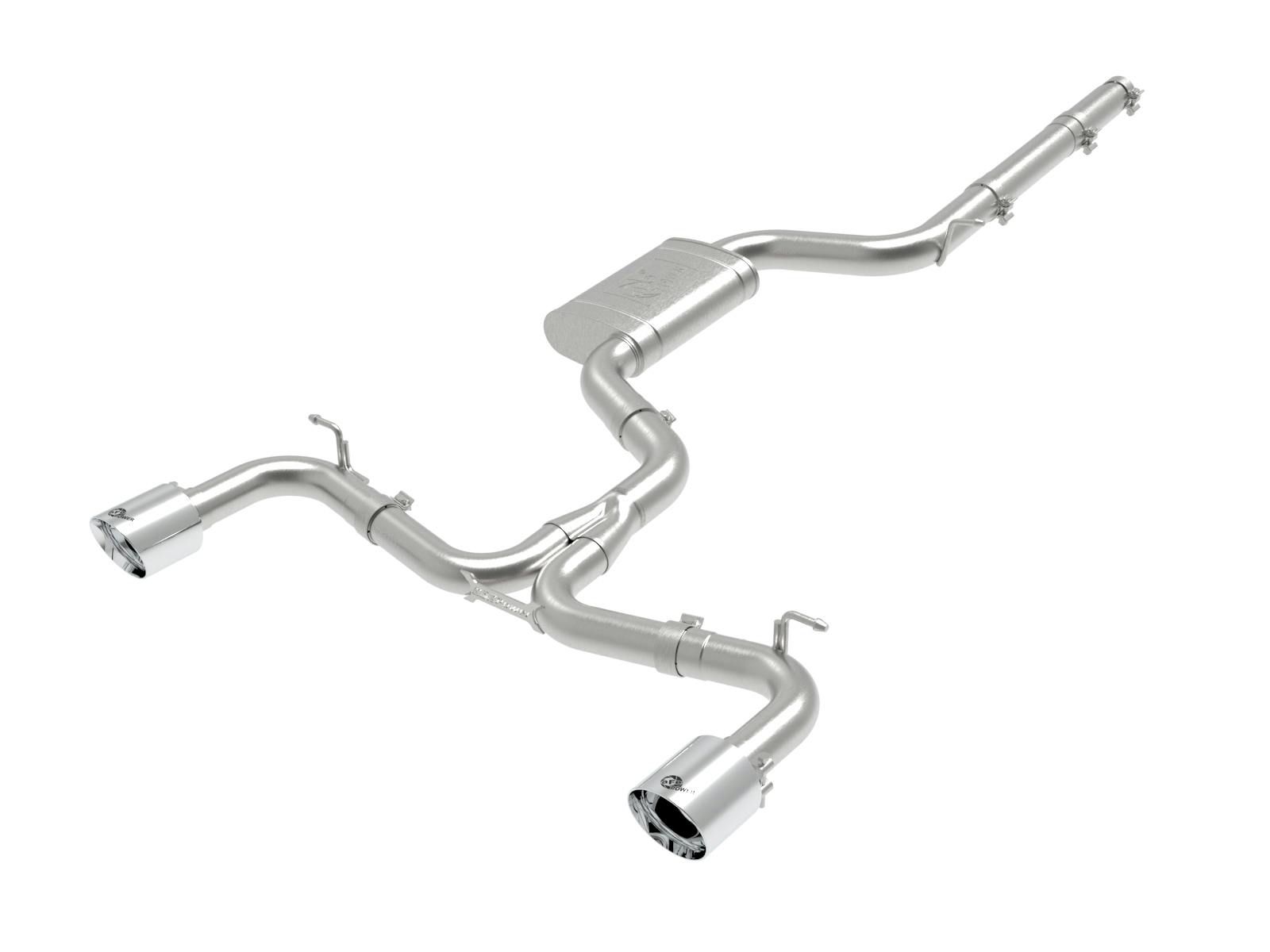 AFE 49-36422-P MACH Force-Xp 3 IN to 2-1/2 IN Stainless Steel Cat-Back Exhaust System Polishe