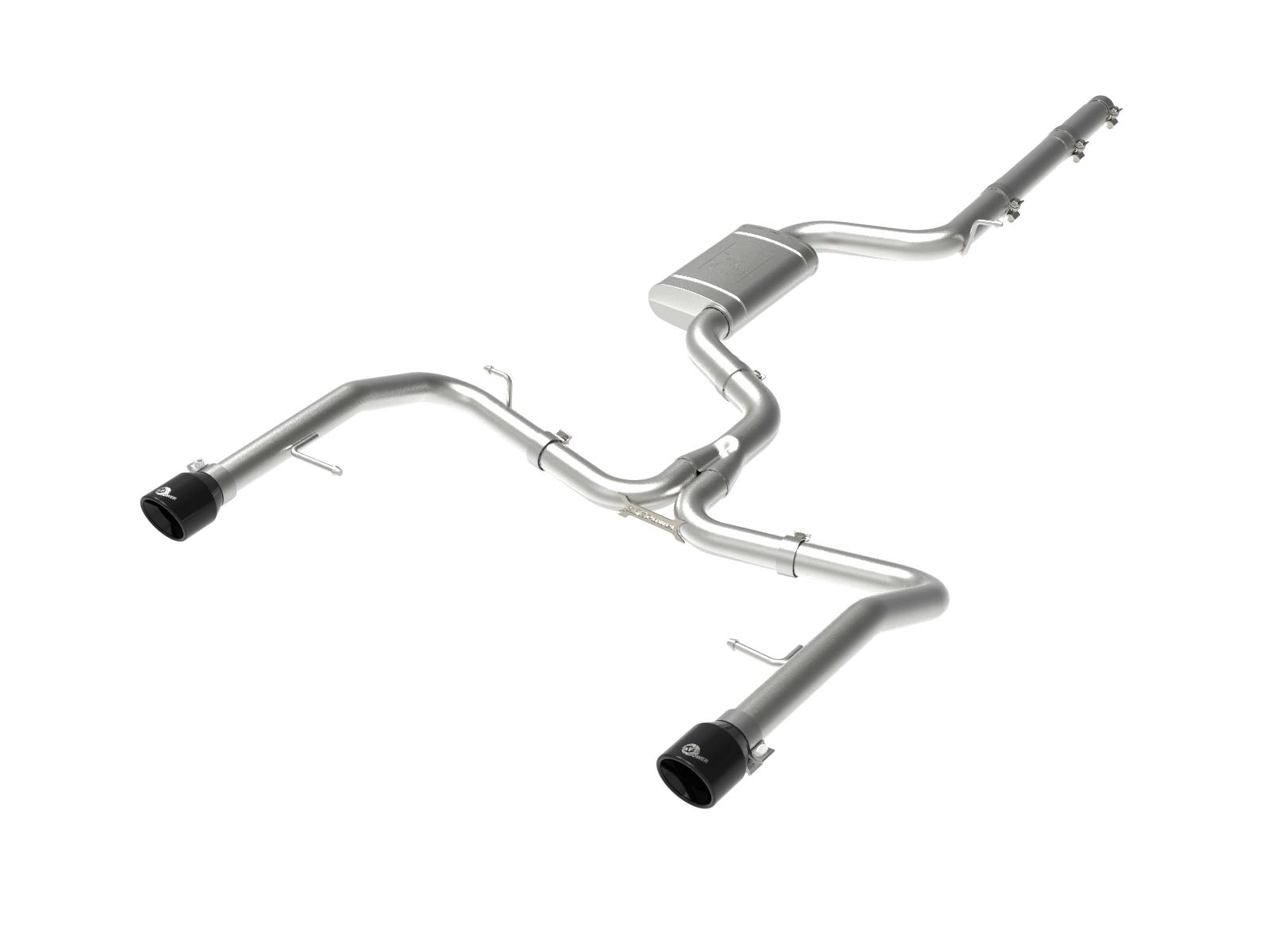 AFE 49-36432-B MACH Force-Xp 3 IN to 2-1/2 IN Stainless Steel Cat-Back Exhaust System Black