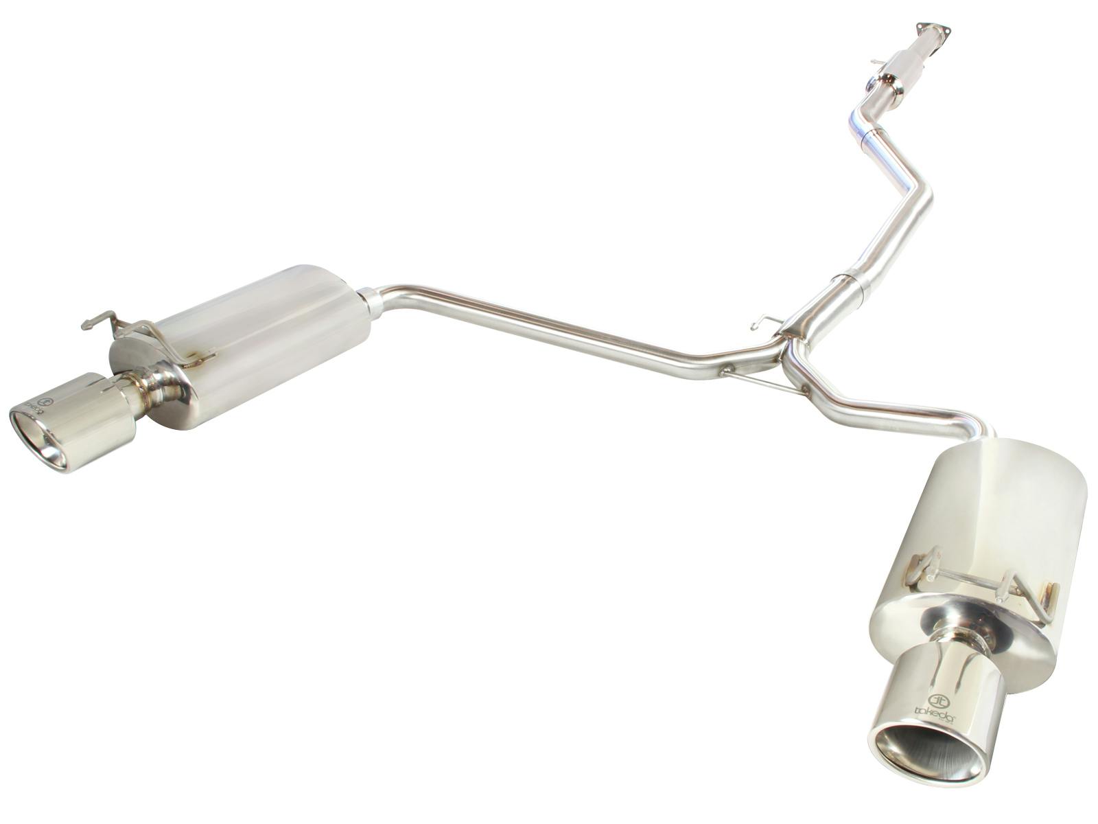 AFE 49-36605 Takeda 2-1/2 IN to 1-3/4 IN 304 Stainless Steel Cat-Back Exhaust w/ Polish Tip
