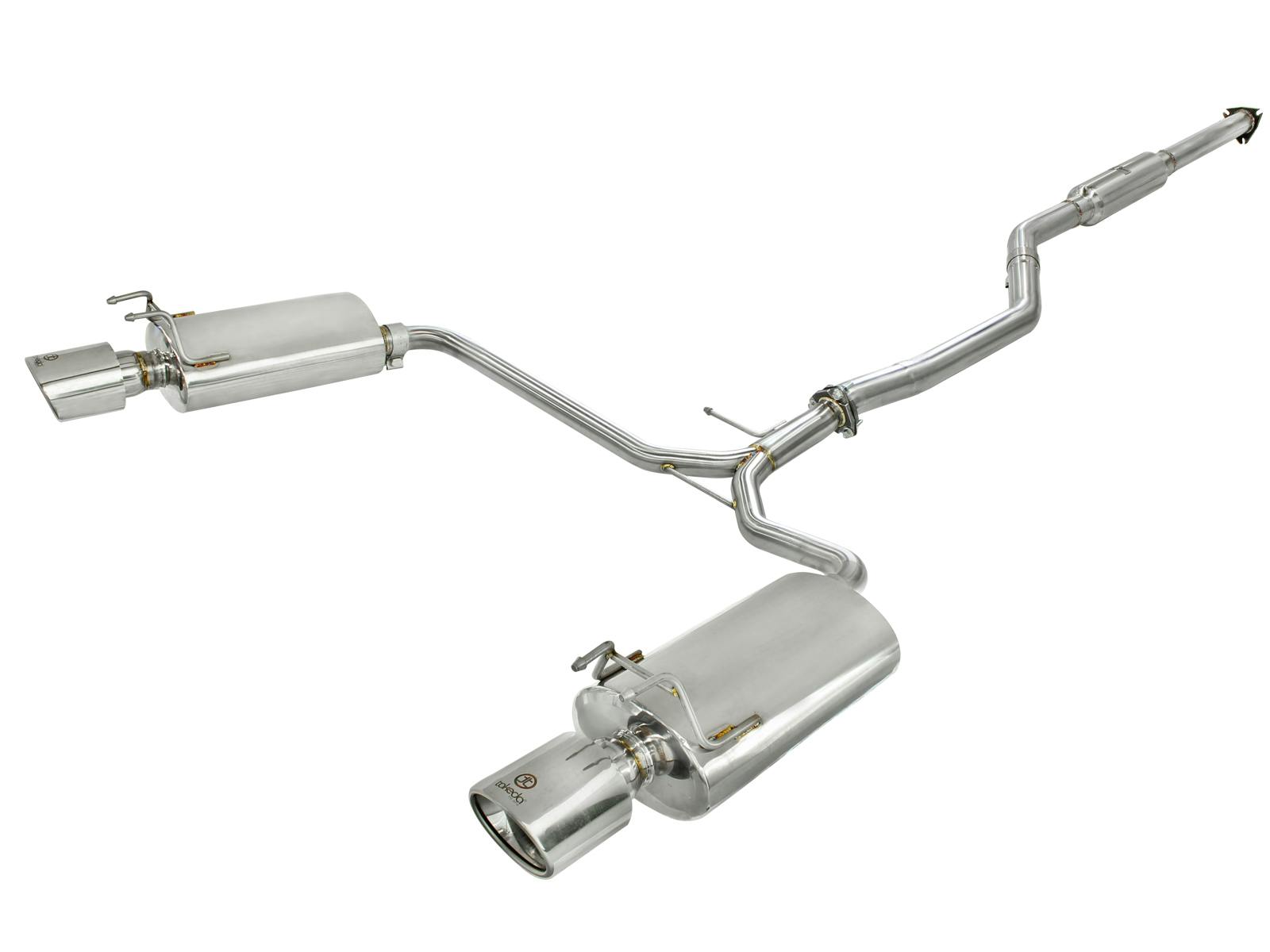 AFE 49-36609 Takeda 2-1/2 IN to 1-3/4 IN 304 Stainless Steel Cat-Back Exhaust System