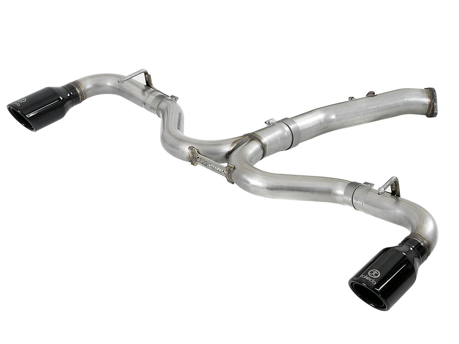 AFE 49-37002-1B Takeda 3 IN to 2-1/2 IN 304 Stainless Steel Axle-Back Exhaust w/ Black Tip