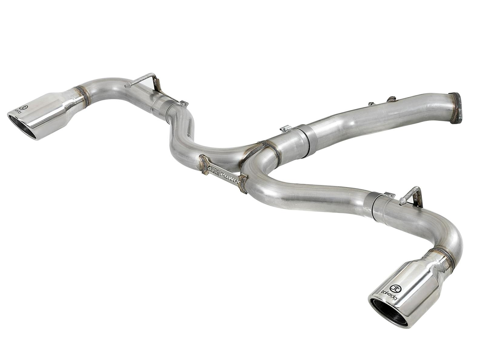 AFE 49-37002-1P Takeda 3 IN to 2-1/2 IN 304 Stainless Steel Axle-Back Exhaust w/ Polished Tip