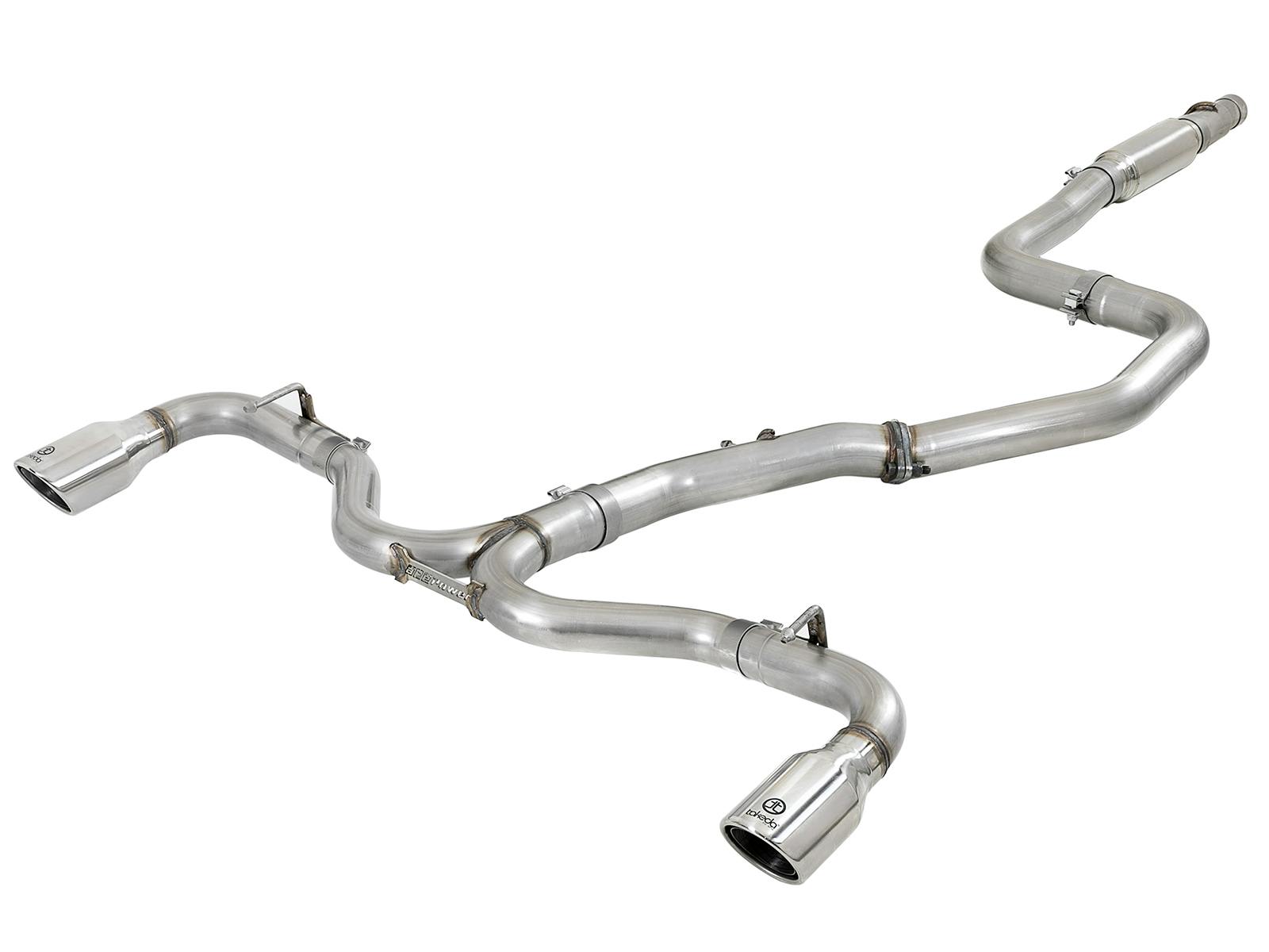 AFE 49-37003-1P Takeda 3 IN to 2-1/2 IN 304 Stainless Steel Cat-Back Exhaust w/ Polished Tip