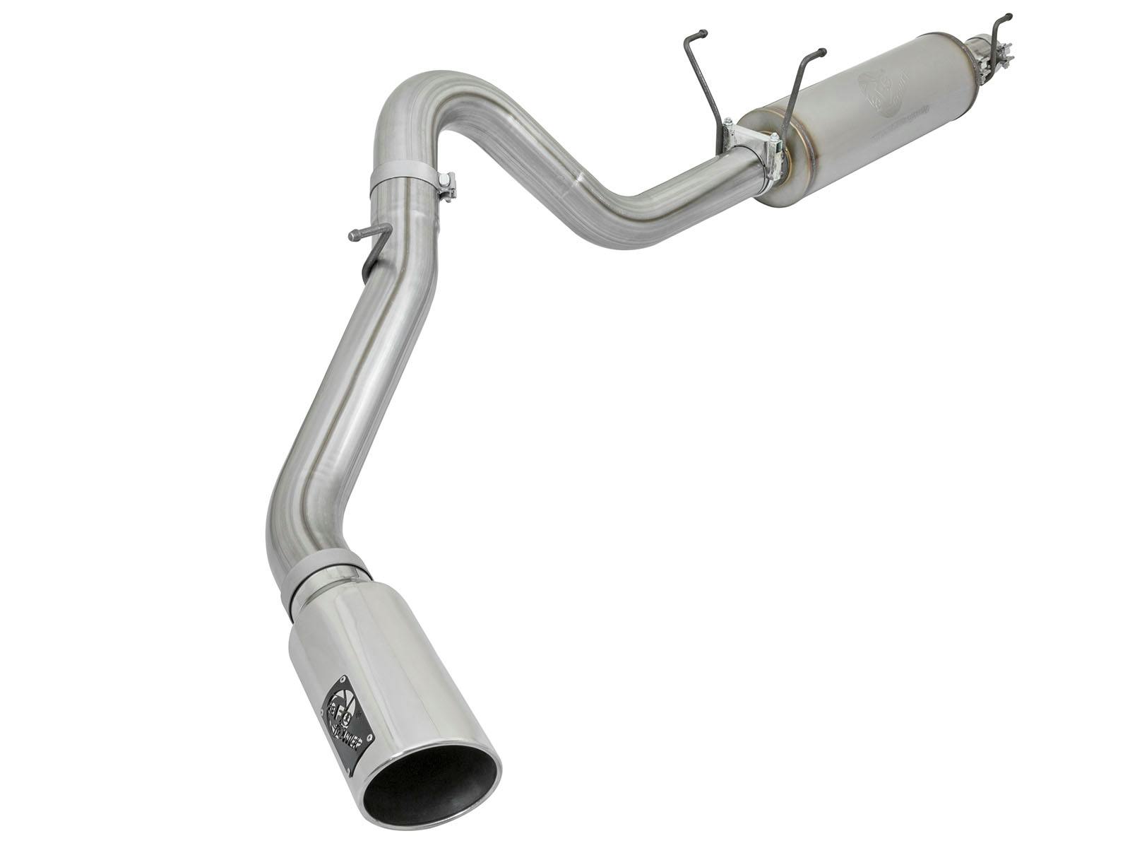 AFE 49-42056-P MACH Force-Xp 4 IN 409 Stainless Steel Cat-Back Exhaust System w/ Polished Tip