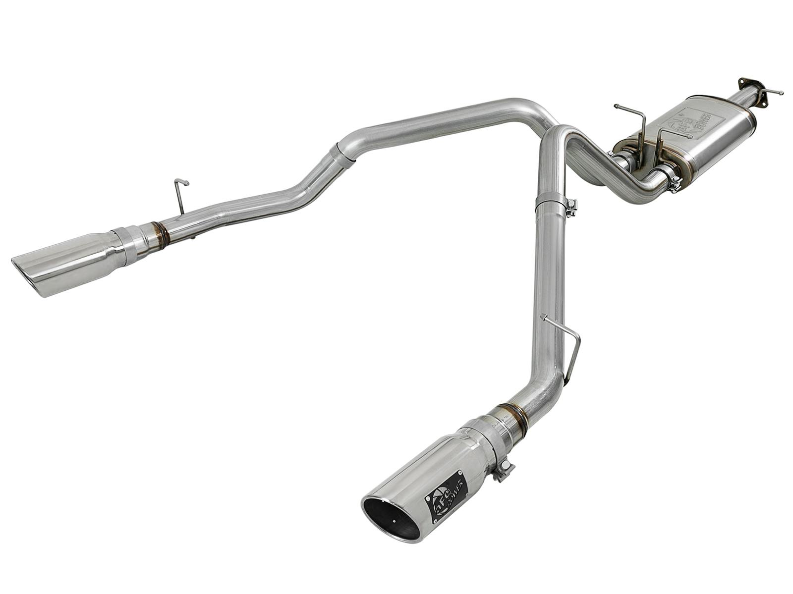 AFE 49-42059-P MACH Force-Xp 3 IN Stainless Steel Cat-Back Exhaust System w/ Dual Polish Tips