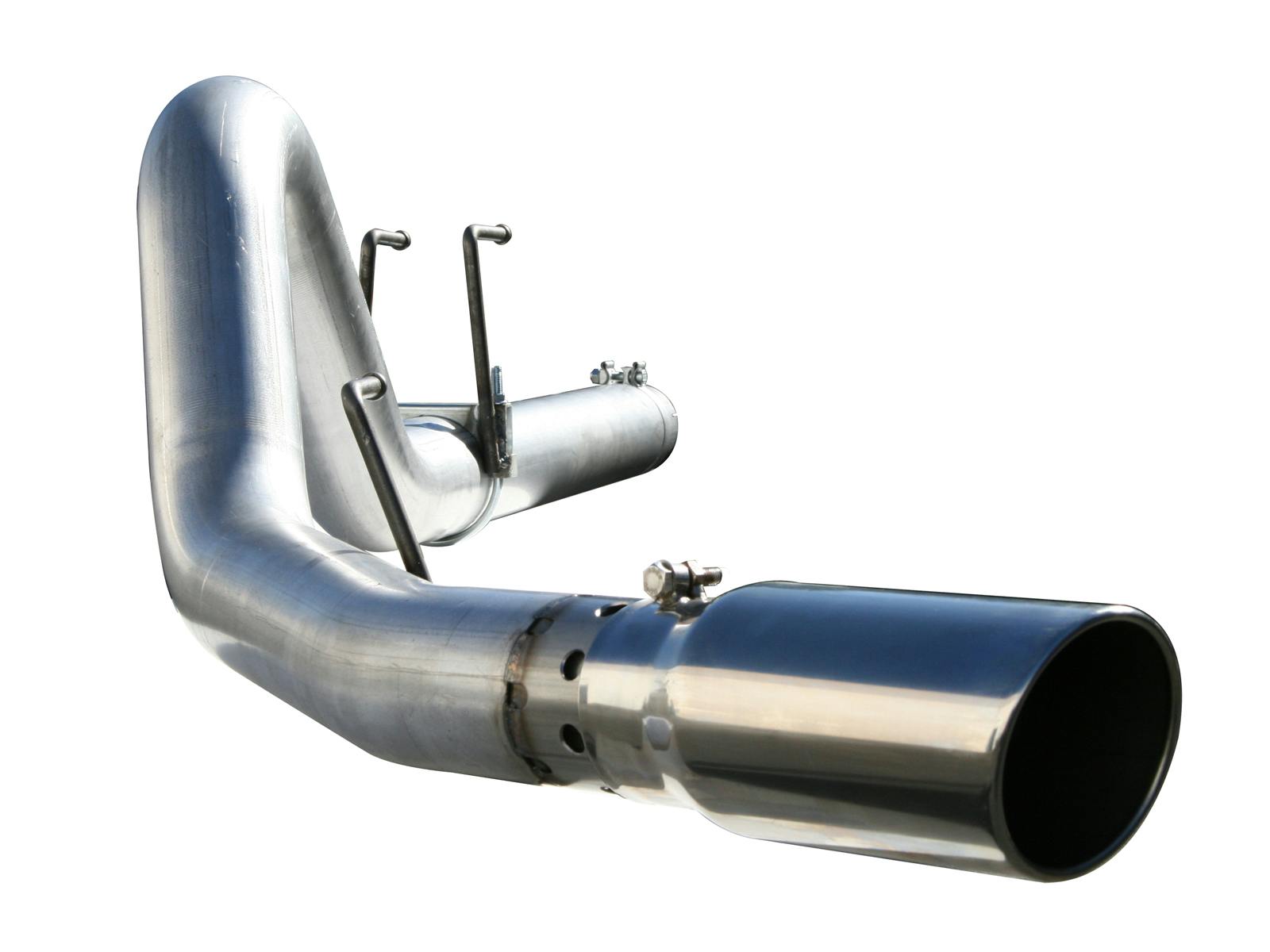 AFE 49-43006 Large Bore-HD 4 IN 409 Stainless Steel DPF-Back Exhaust System