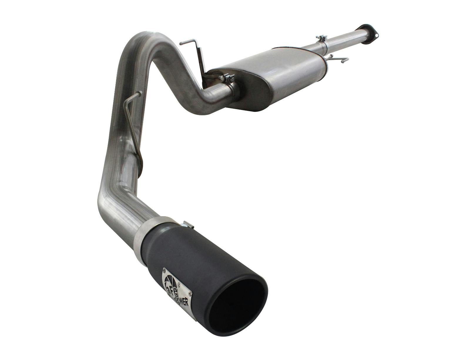 AFE 49-43038-B MACH Force-Xp 3 IN to 3-1/2 IN 409 Stainless Steel Cat-Back Exhaust w/ Black T