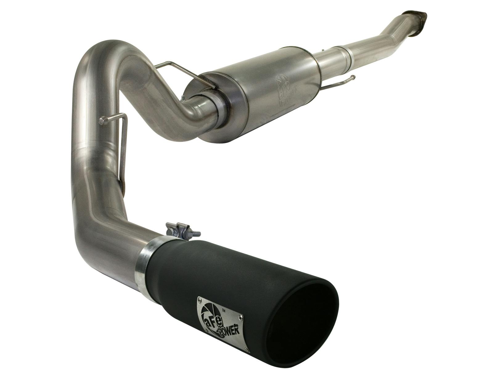 AFE 49-43041-B MACH Force-Xp 4 IN Stainless Steel Cat-Back Exhaust System w/Black Tip