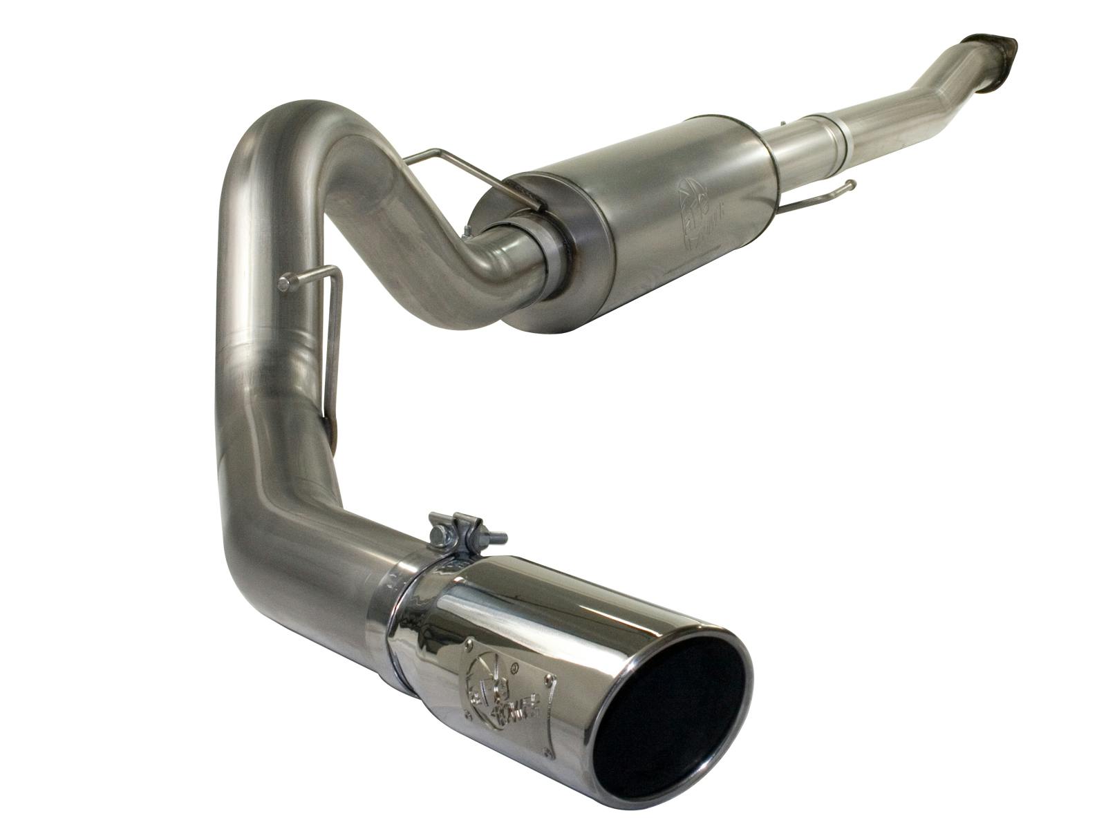 AFE 49-43041-P MACH Force-Xp 4 IN 409 Stainless Steel Cat-Back Exhaust System w/Polished Tip