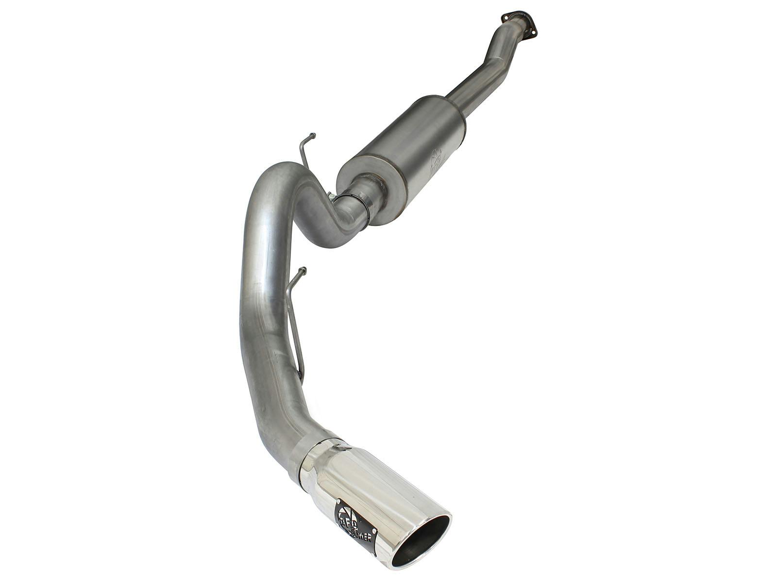 AFE 49-43069-P MACH Force-Xp 4 IN 409 Stainless Steel Cat-Back Exhaust System w/Polished Tip
