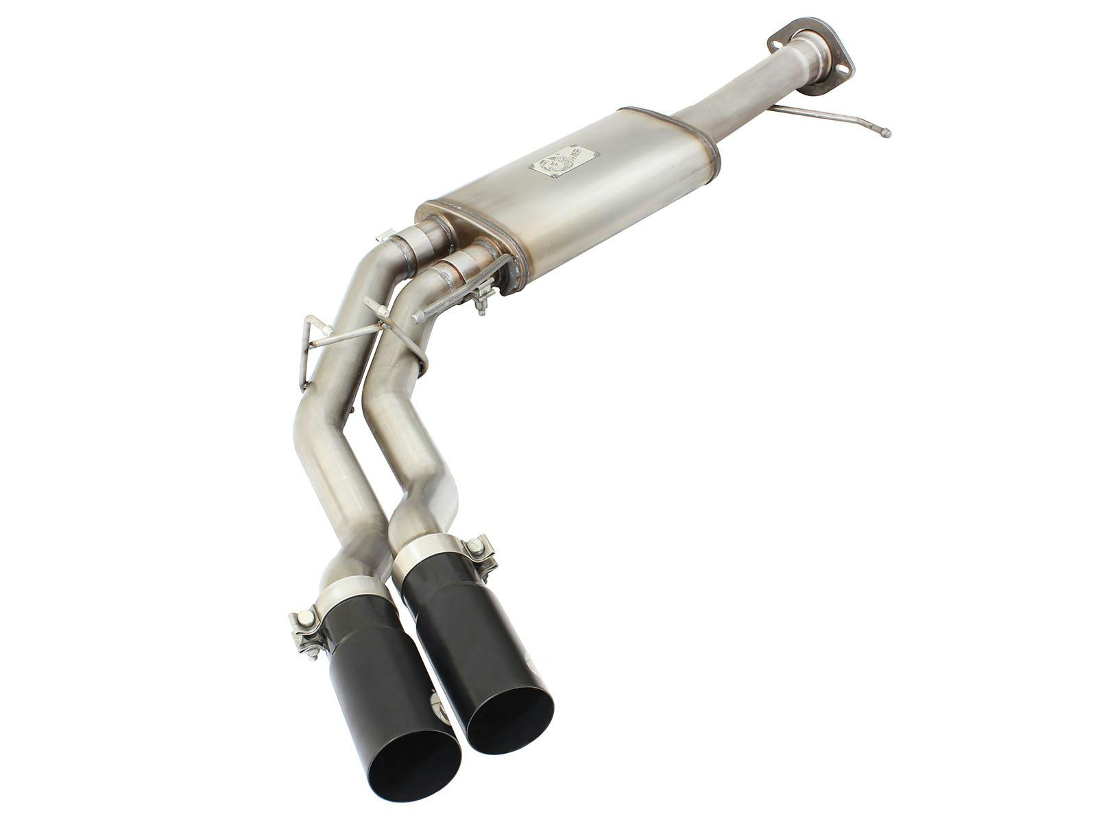 AFE 49-43071-B Rebel Series 3 IN to 2-1/2 IN 409 Stainless Steel Cat-Back Exhaust w/Black Tip