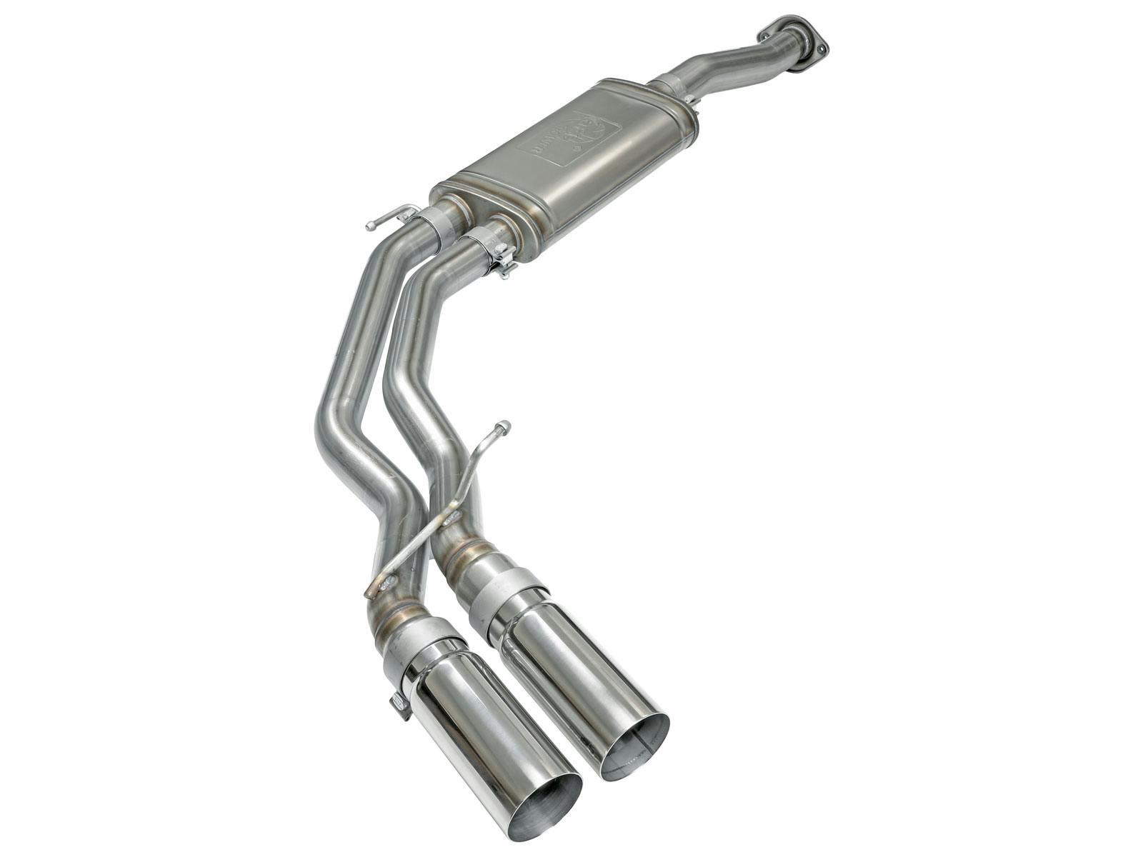 AFE 49-43081-P Rebel Series 3 IN to 2-1/2 IN 409 Stainless Steel Cat-Back Exhaust w/ Polish T