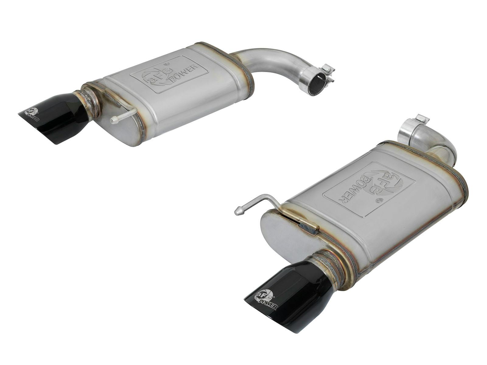 AFE 49-43085-B MACH Force-Xp 2-1/2 IN 409 Stainless Steel Axle-Back Exhaust System w/Black Ti